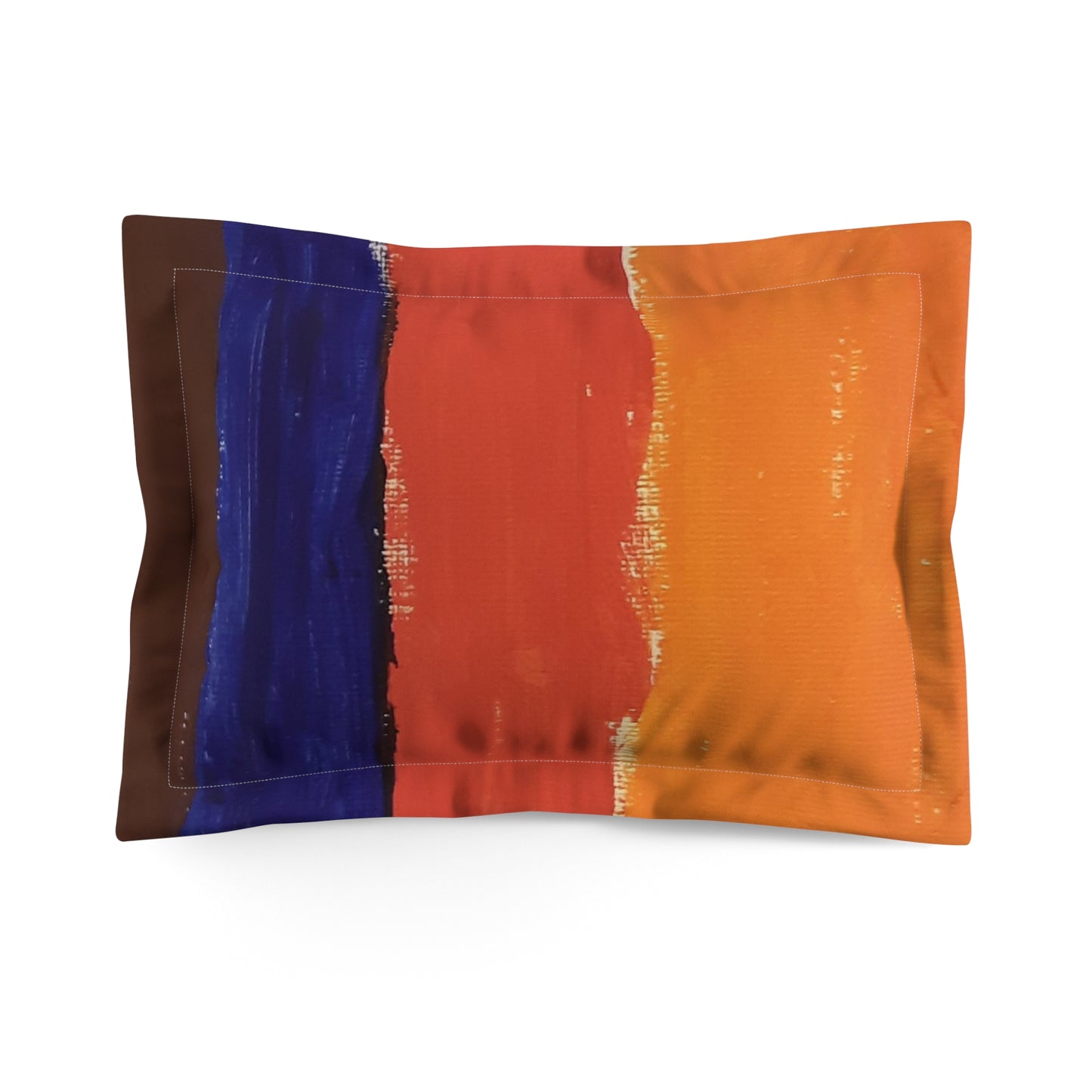 Painted lines Microfiber Pillow Sham