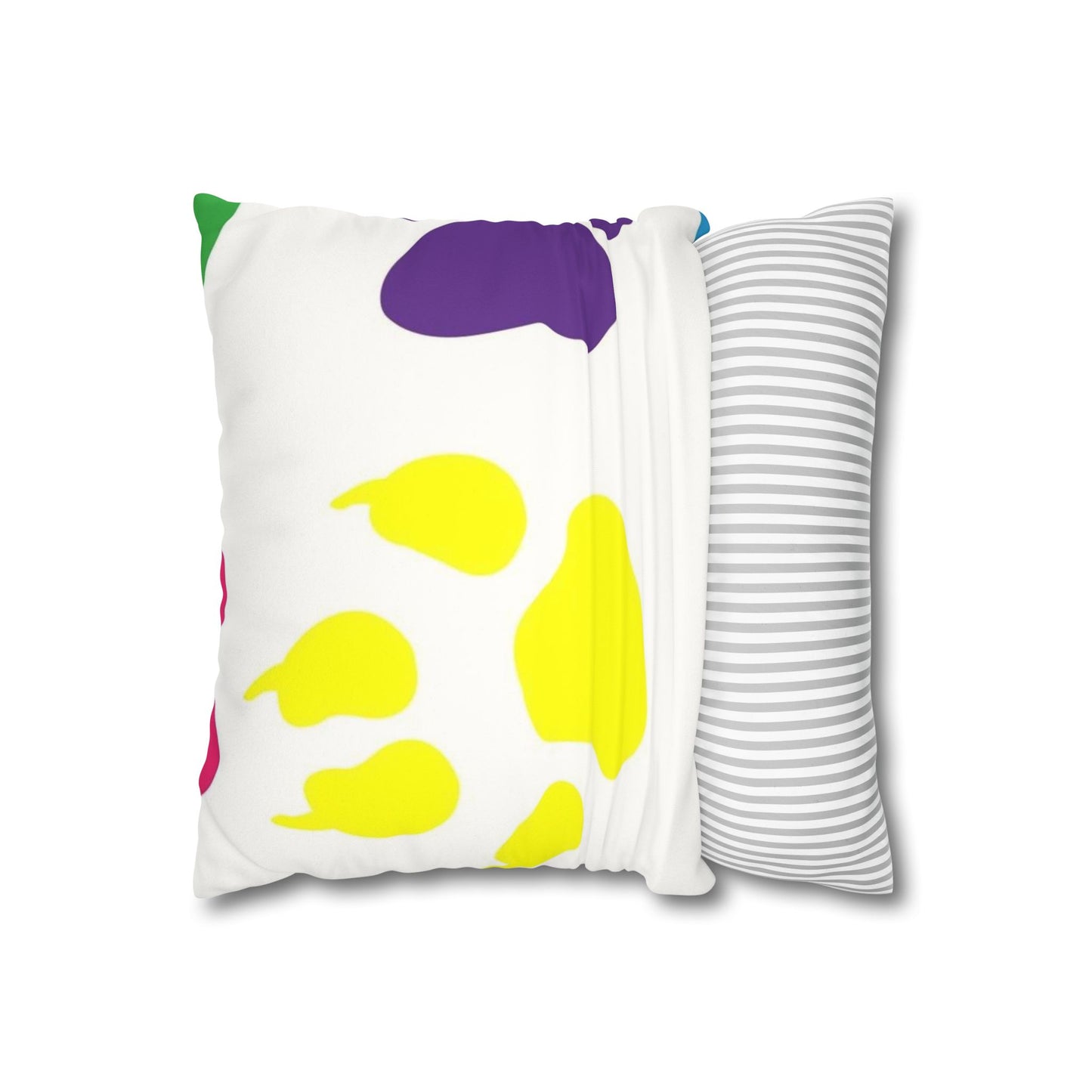 Catty Faux Suede Square Pillow Case
