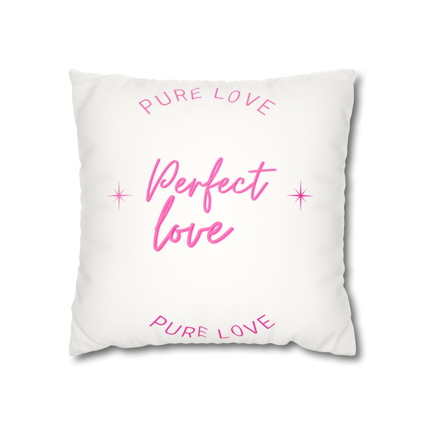 Pure love Faux Suede Square Pillowcase