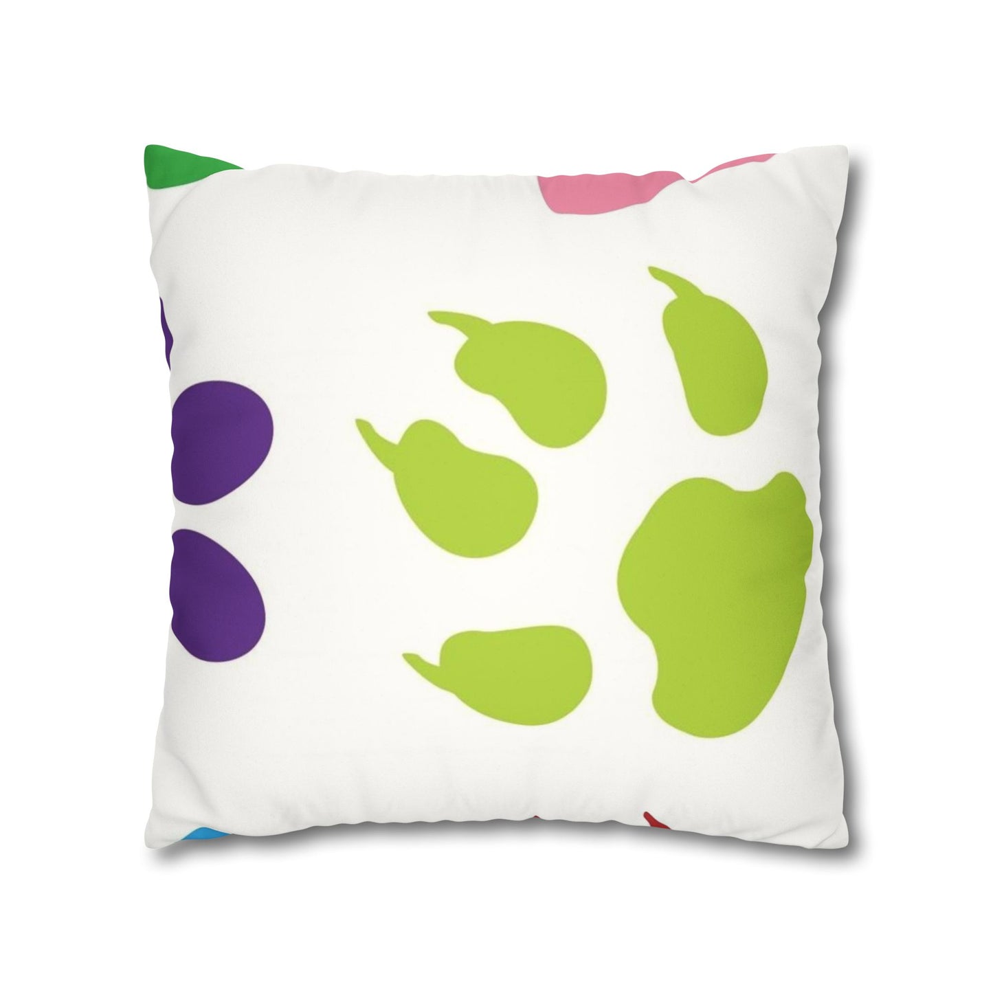 Catty Faux Suede Square Pillow Case