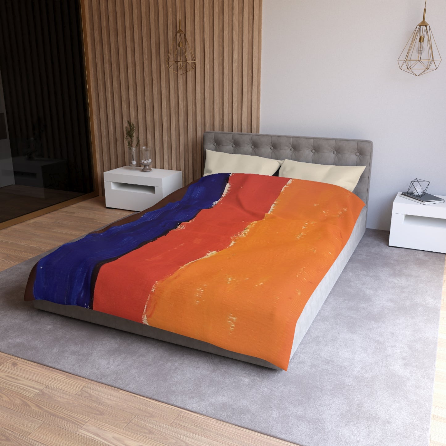 Painted lines Duvet Cover