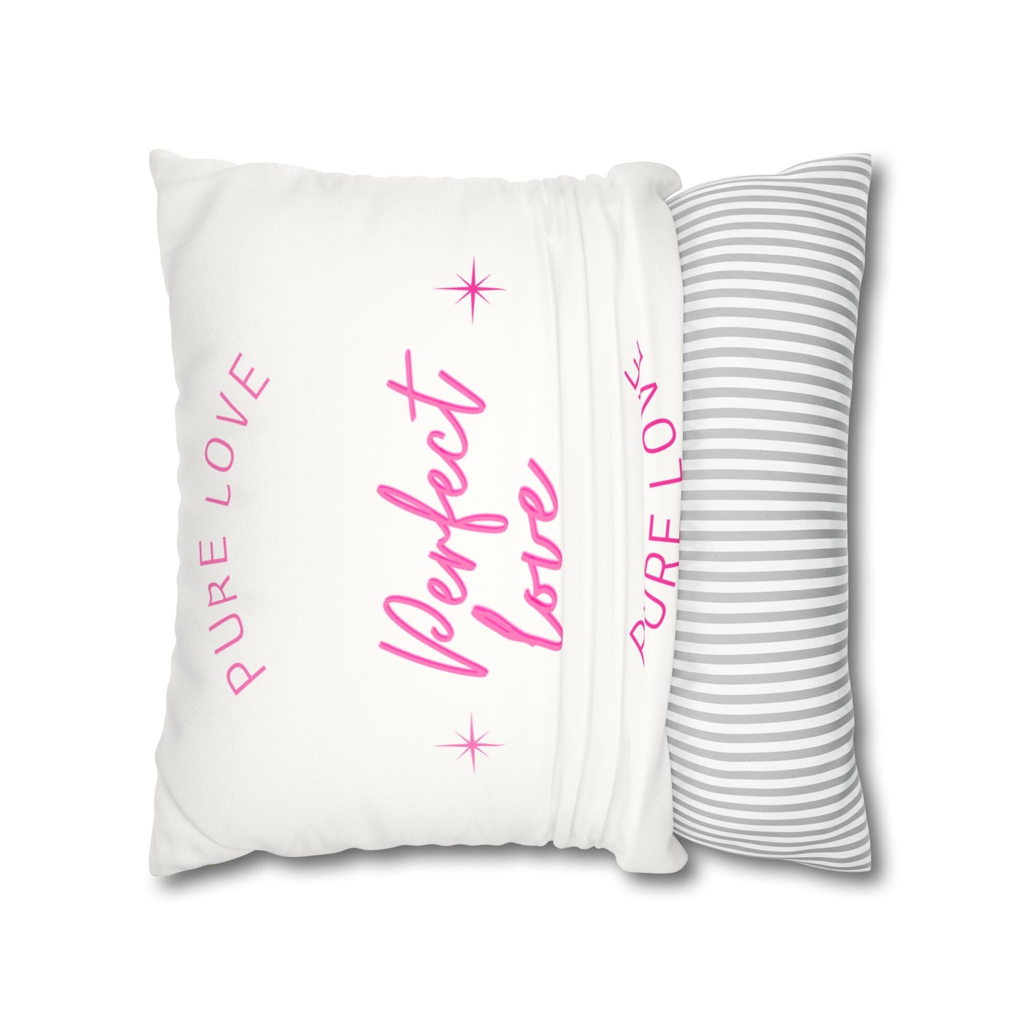 Pure love Faux Suede Square Pillowcase