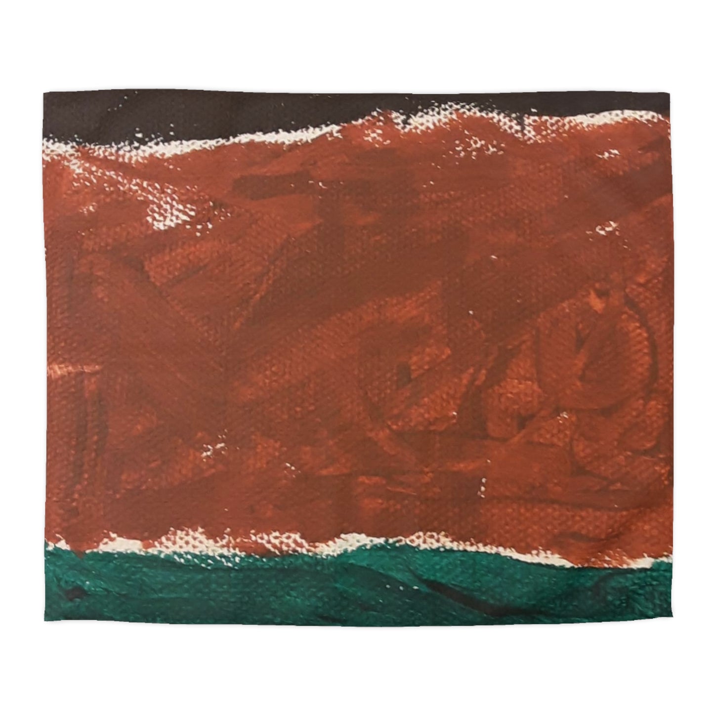 Brown paint Microfiber Duvet Cover