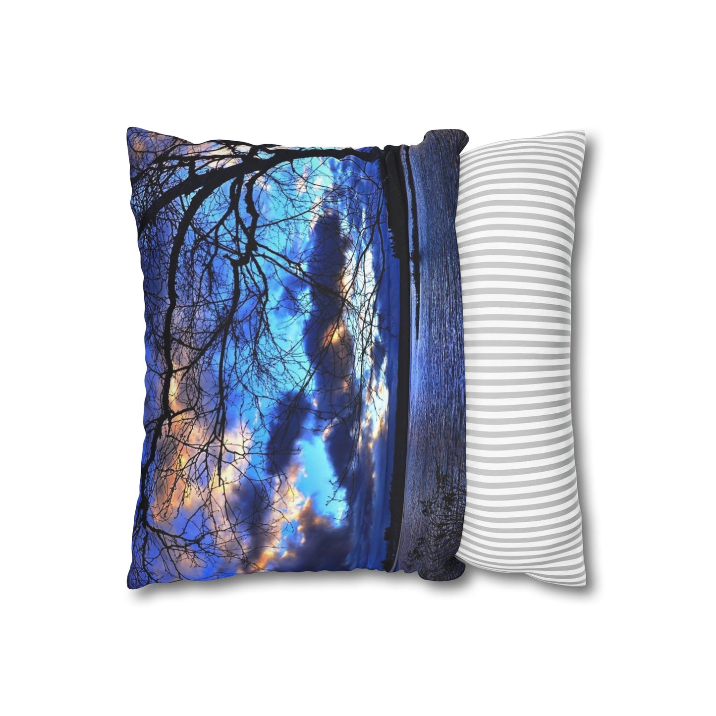 Setting sun Spun Polyester Pillowcase