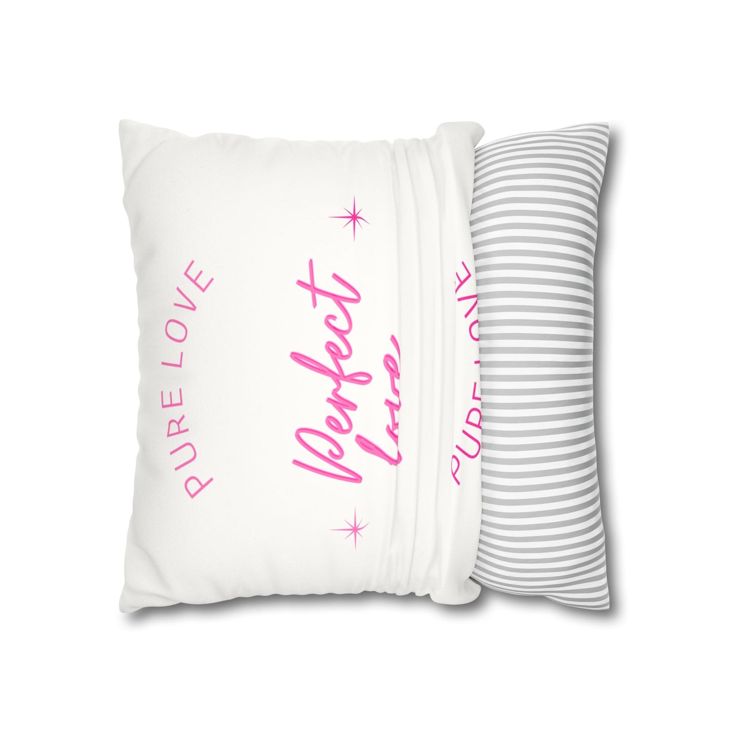 Pure love Faux Suede Square Pillowcase