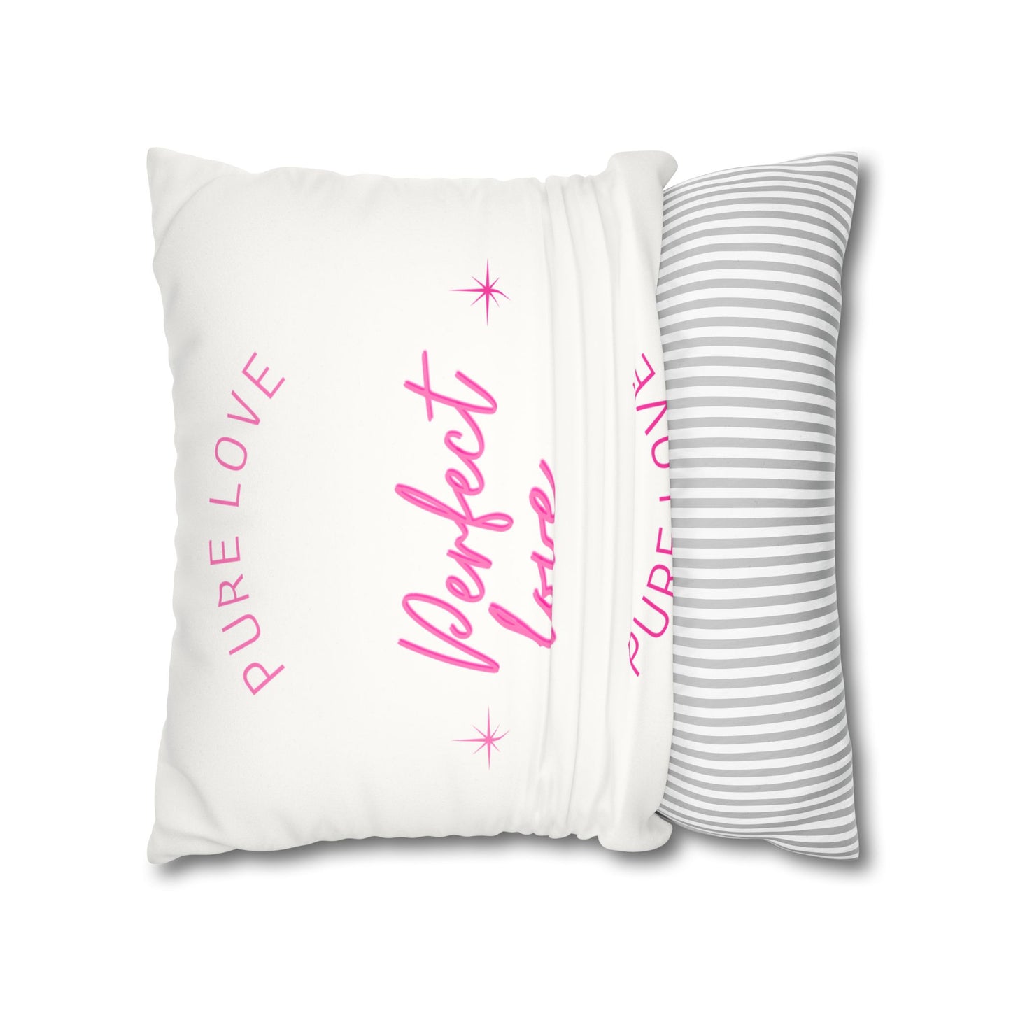 Pure love Faux Suede Square Pillowcase