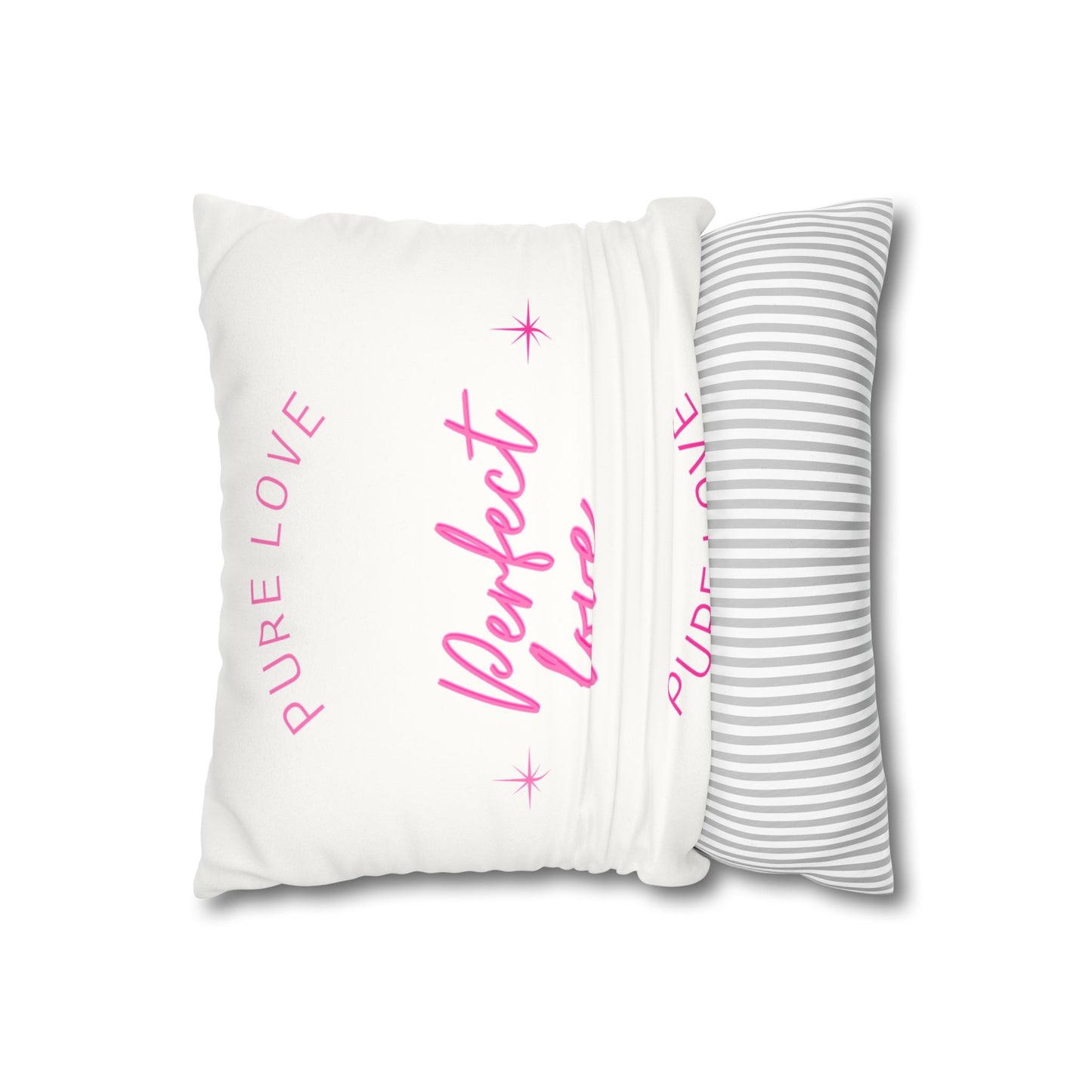 Pure love Faux Suede Square Pillowcase