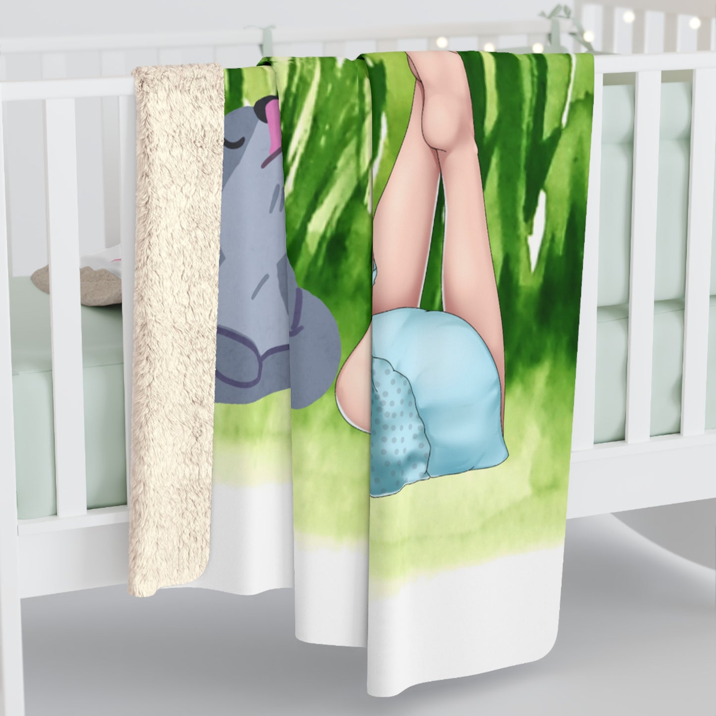Flowers Herpa Fleece Blanket