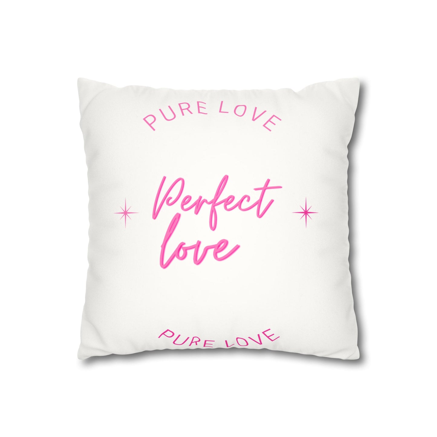 Pure love Faux Suede Square Pillowcase