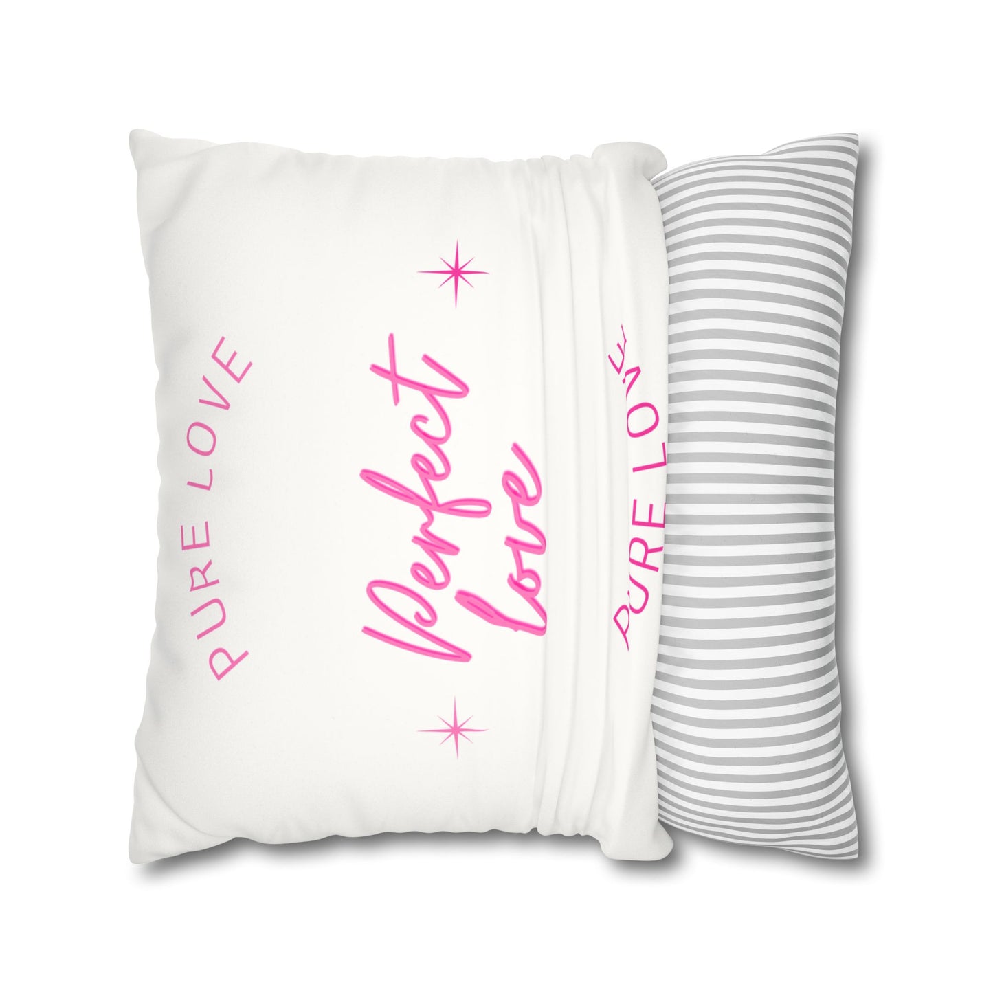 Pure love Faux Suede Square Pillowcase