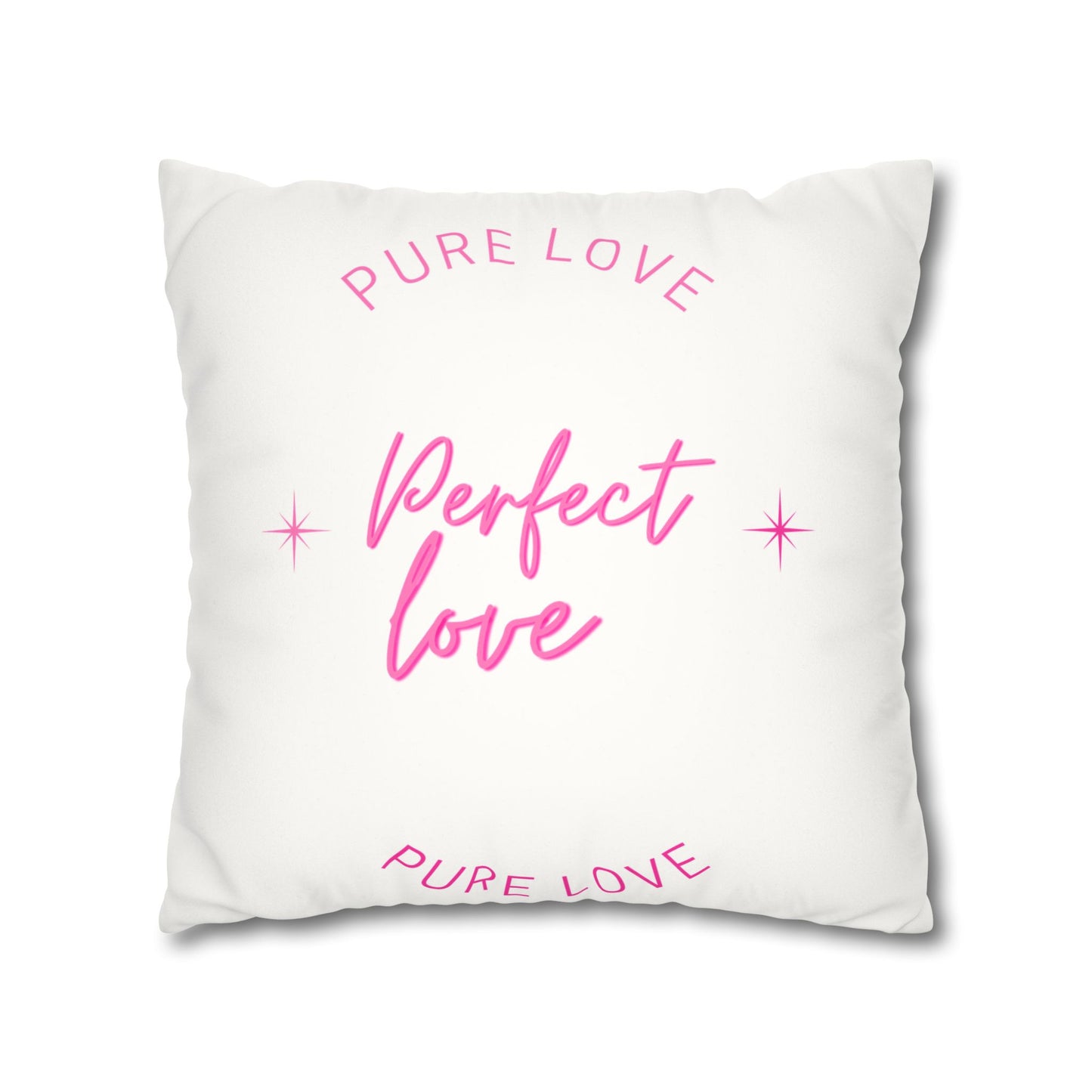 Pure love Faux Suede Square Pillowcase