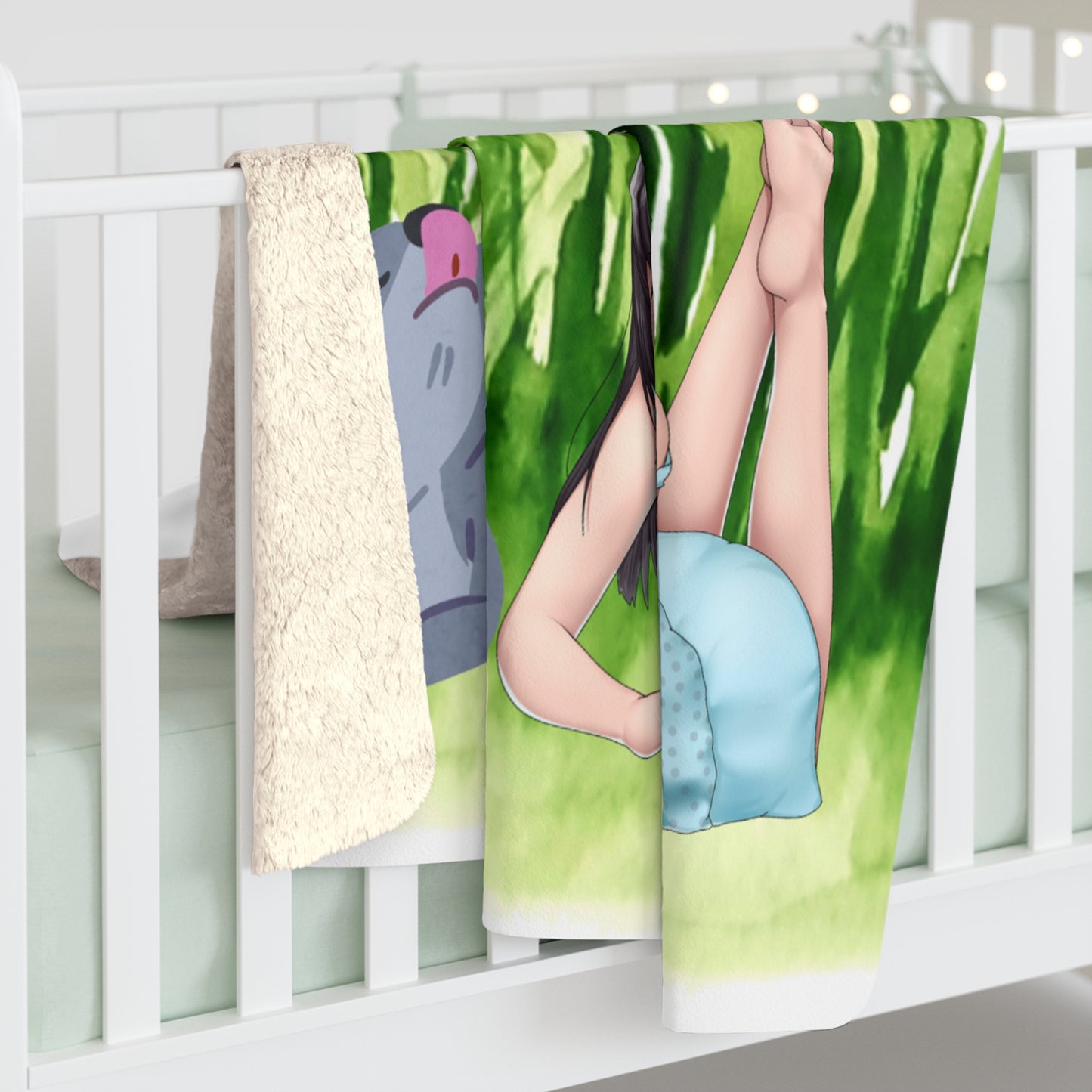 Flowers Herpa Fleece Blanket