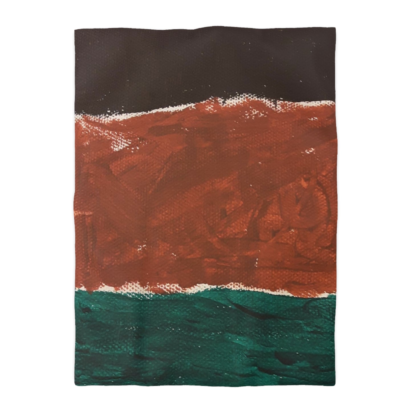 Brown paint Microfiber Duvet Cover
