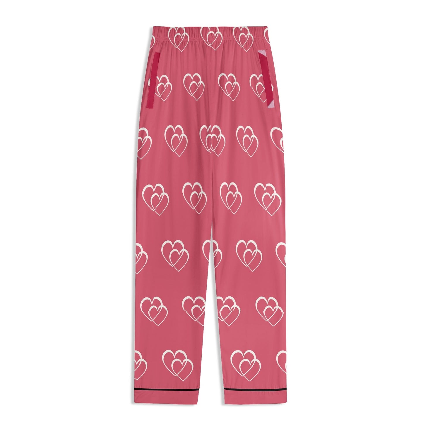 Luxurious Hearts Cotton Polyester Adult Pajamas