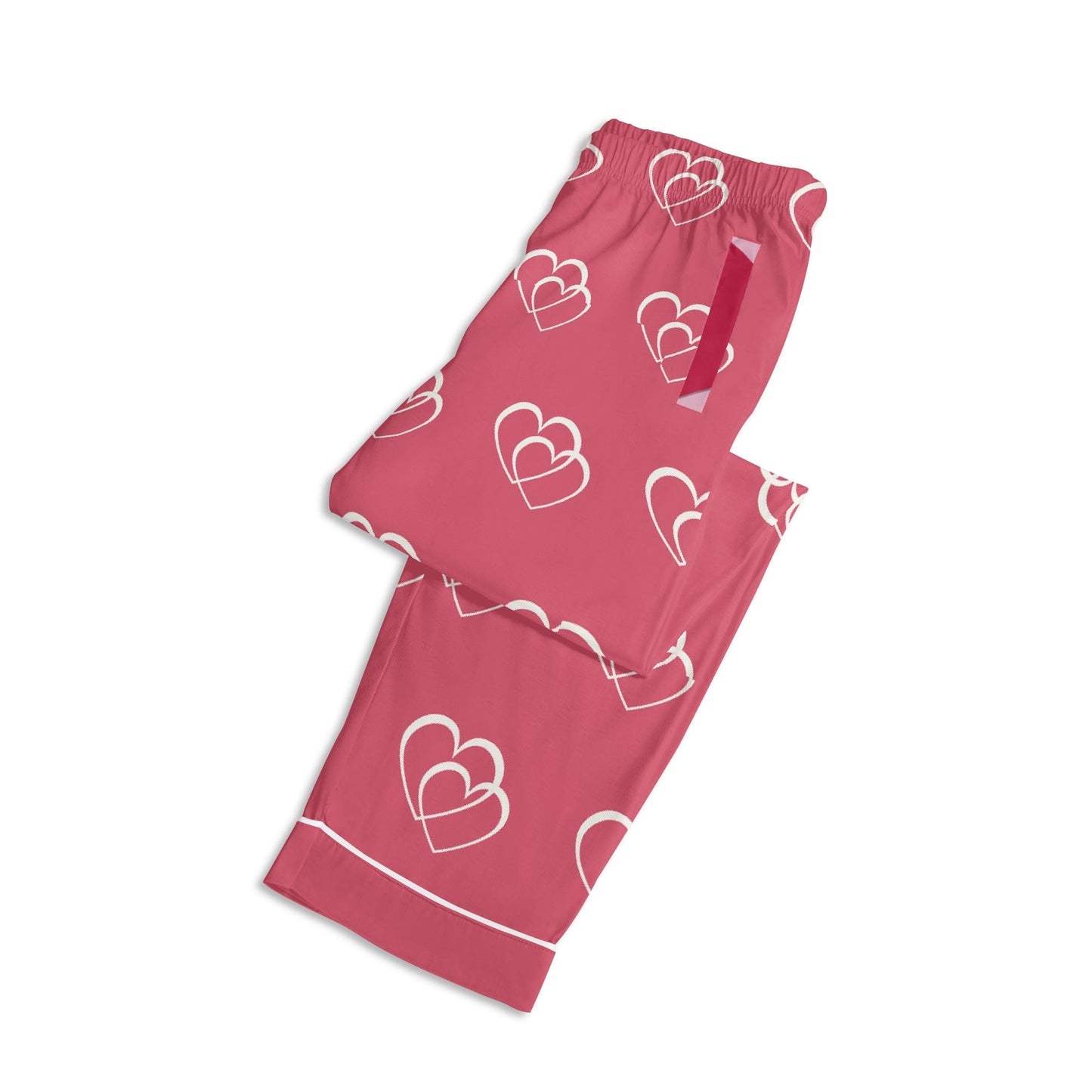 Luxurious Hearts Cotton Polyester Adult Pajamas
