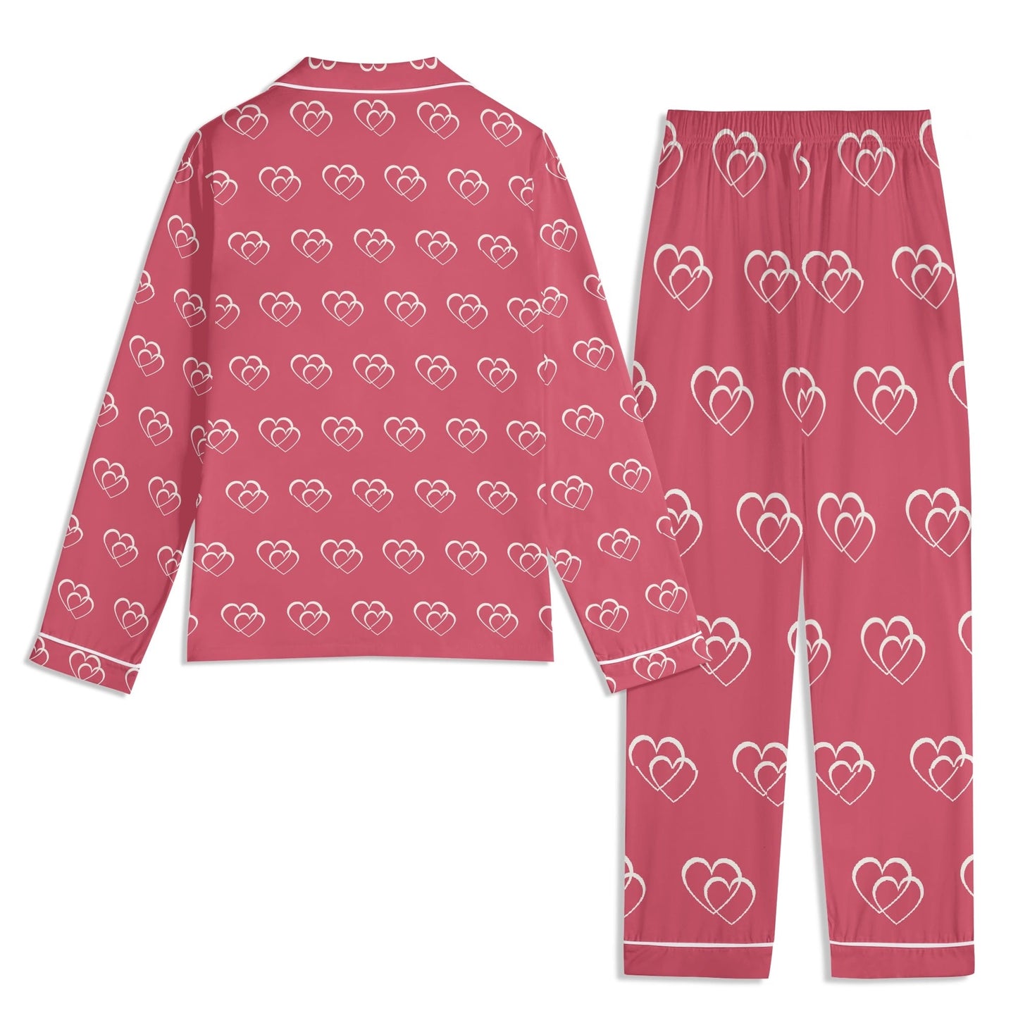 Luxurious Hearts Cotton Polyester Adult Pajamas