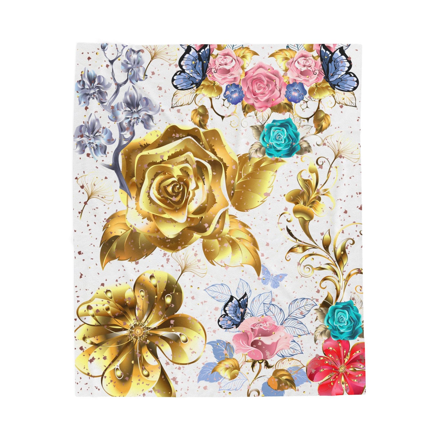 Rose gold Velveteen Plush Blanket