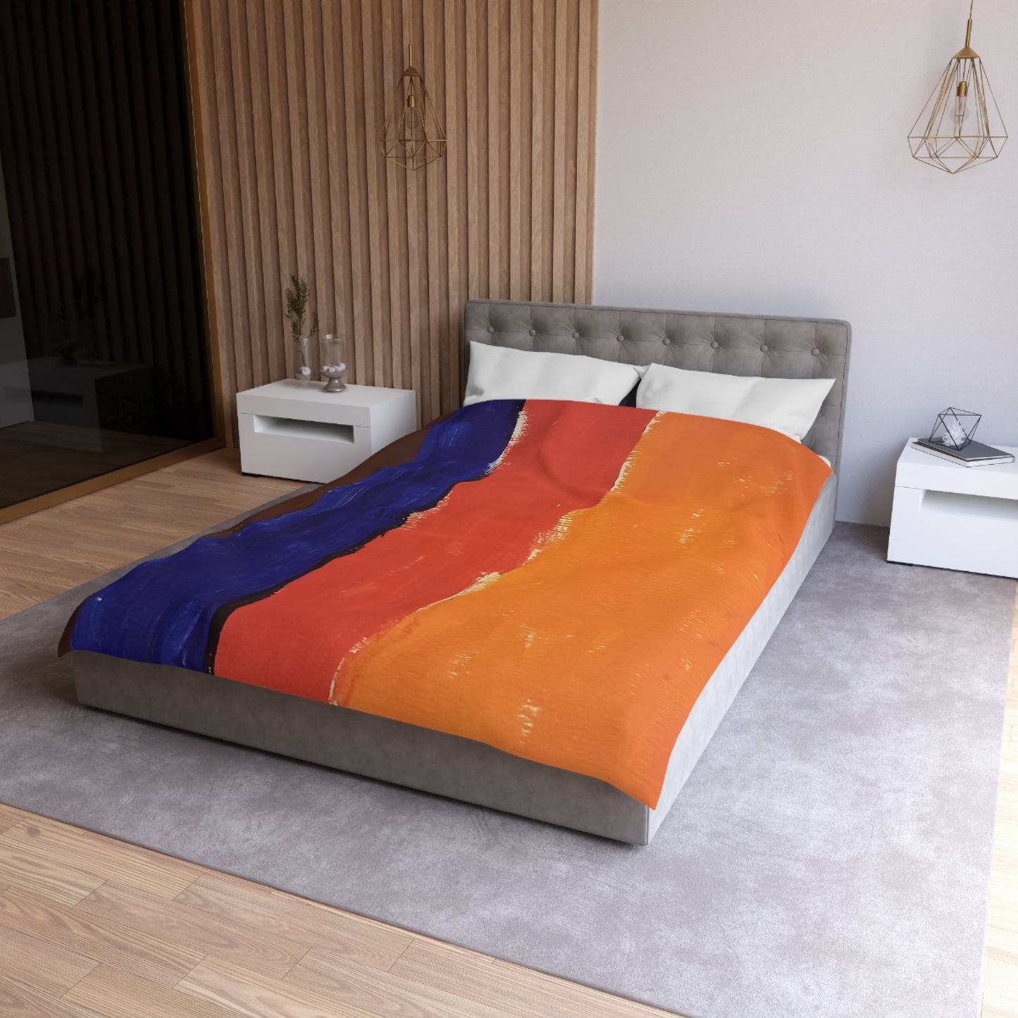 Painted lines Duvet Cover