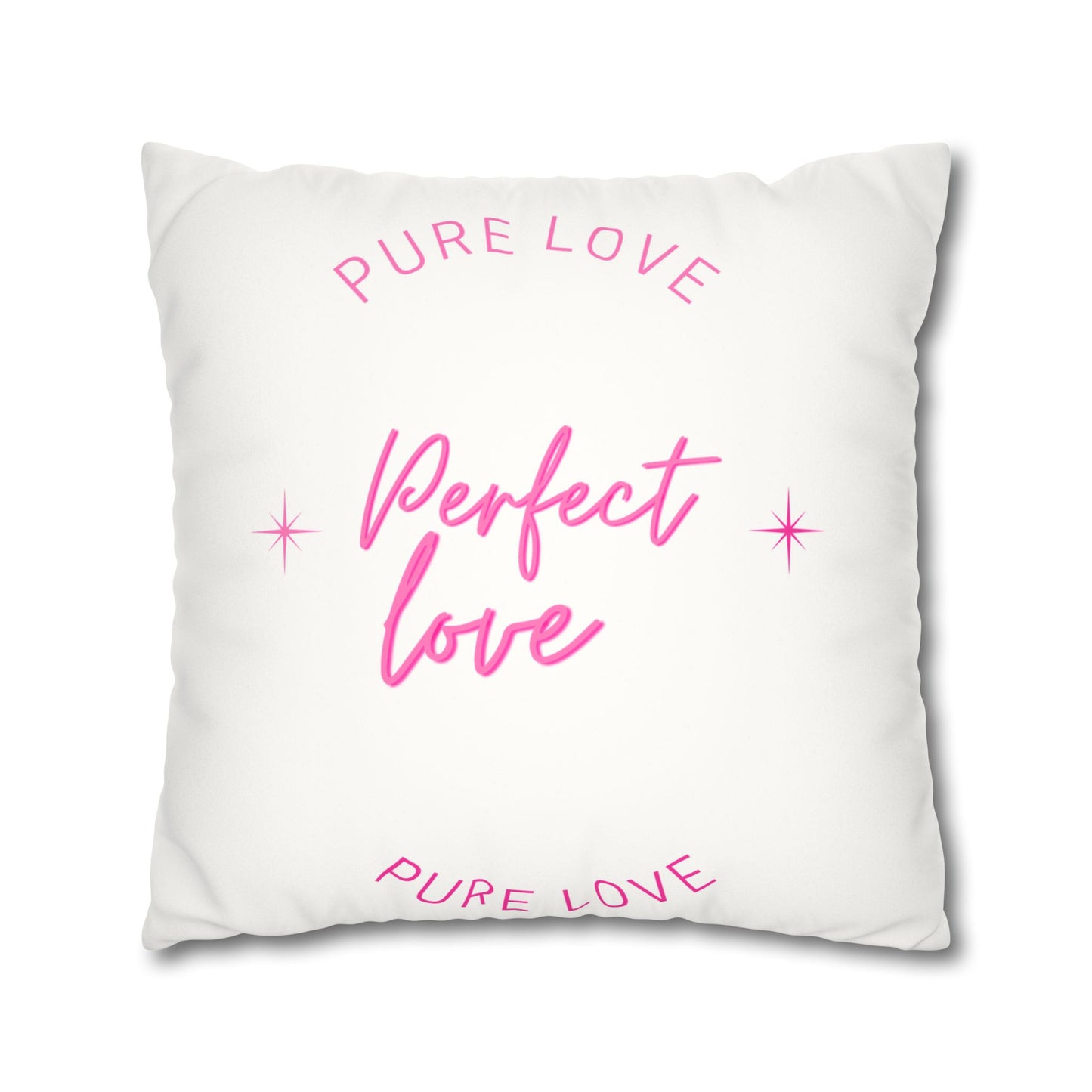 Pure love Faux Suede Square Pillowcase