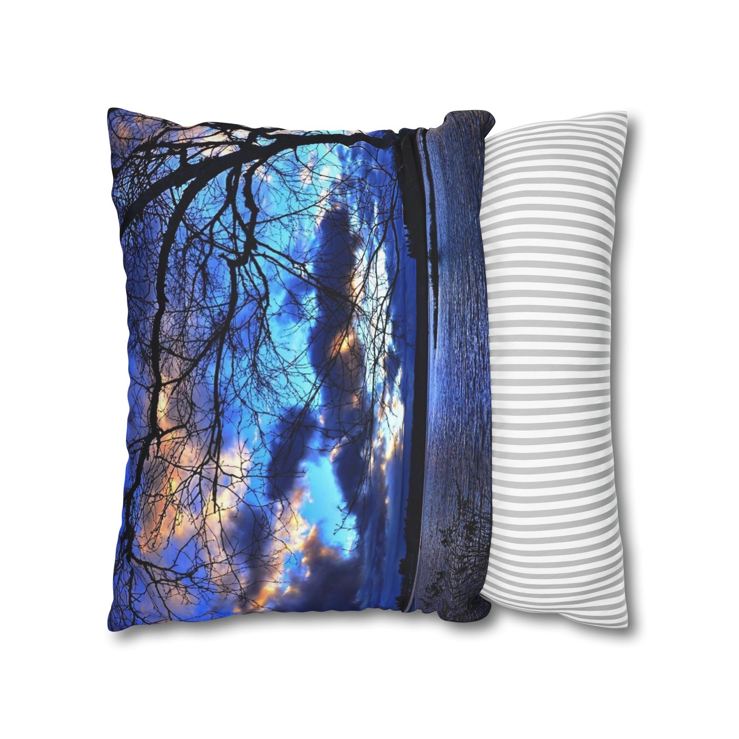 Setting sun Spun Polyester Pillowcase