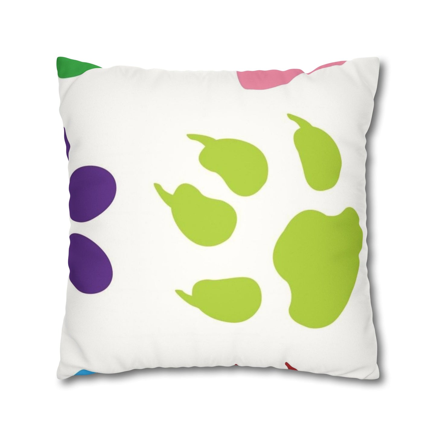 Catty Faux Suede Square Pillow Case