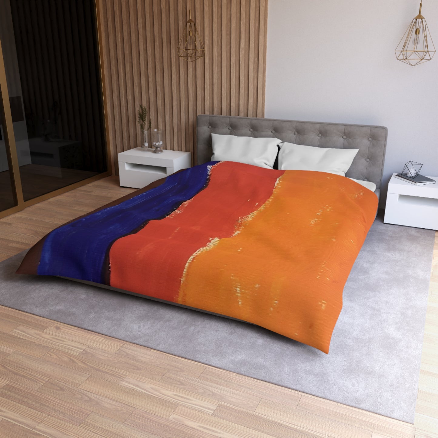 Painted lines Duvet Cover