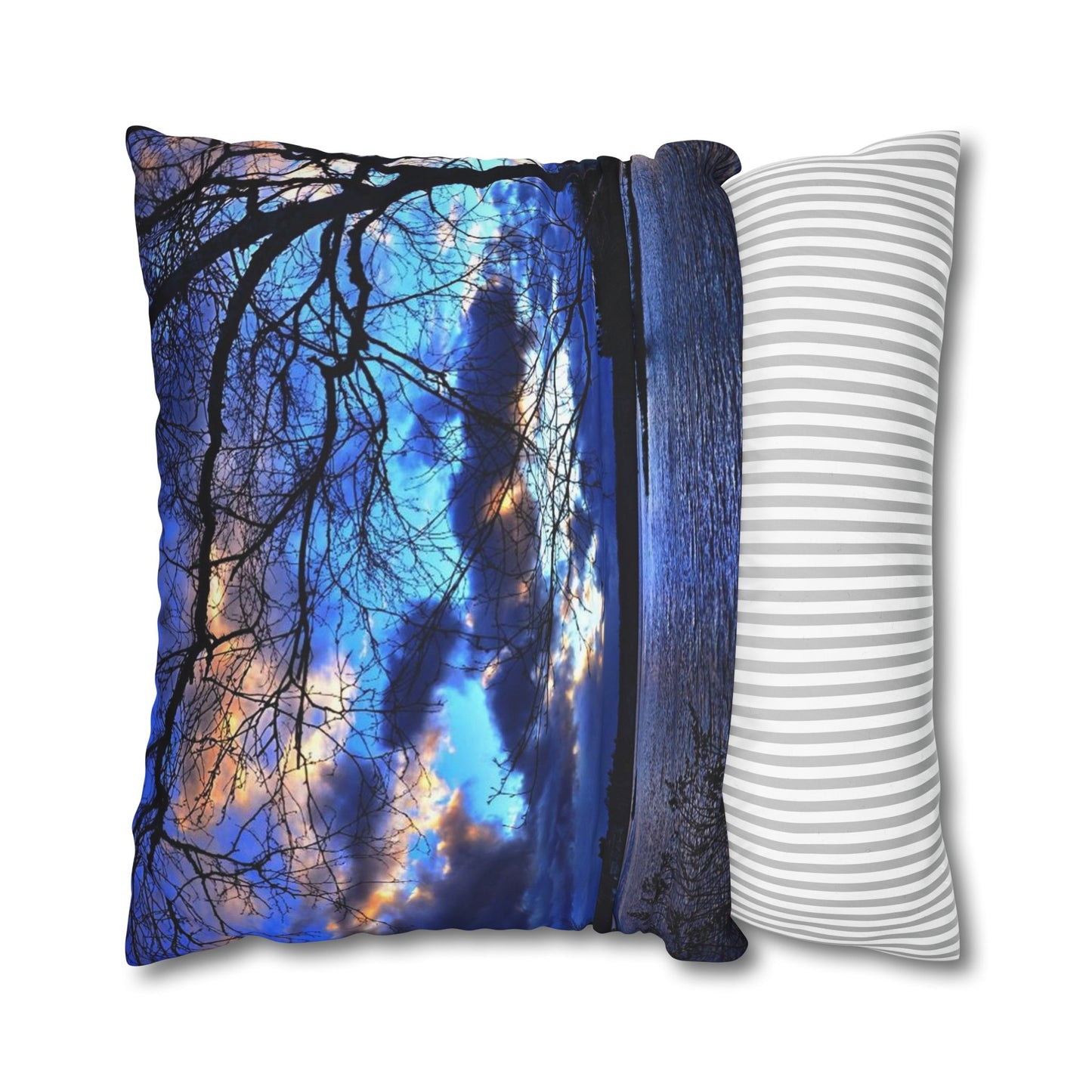 Setting sun Spun Polyester Pillowcase