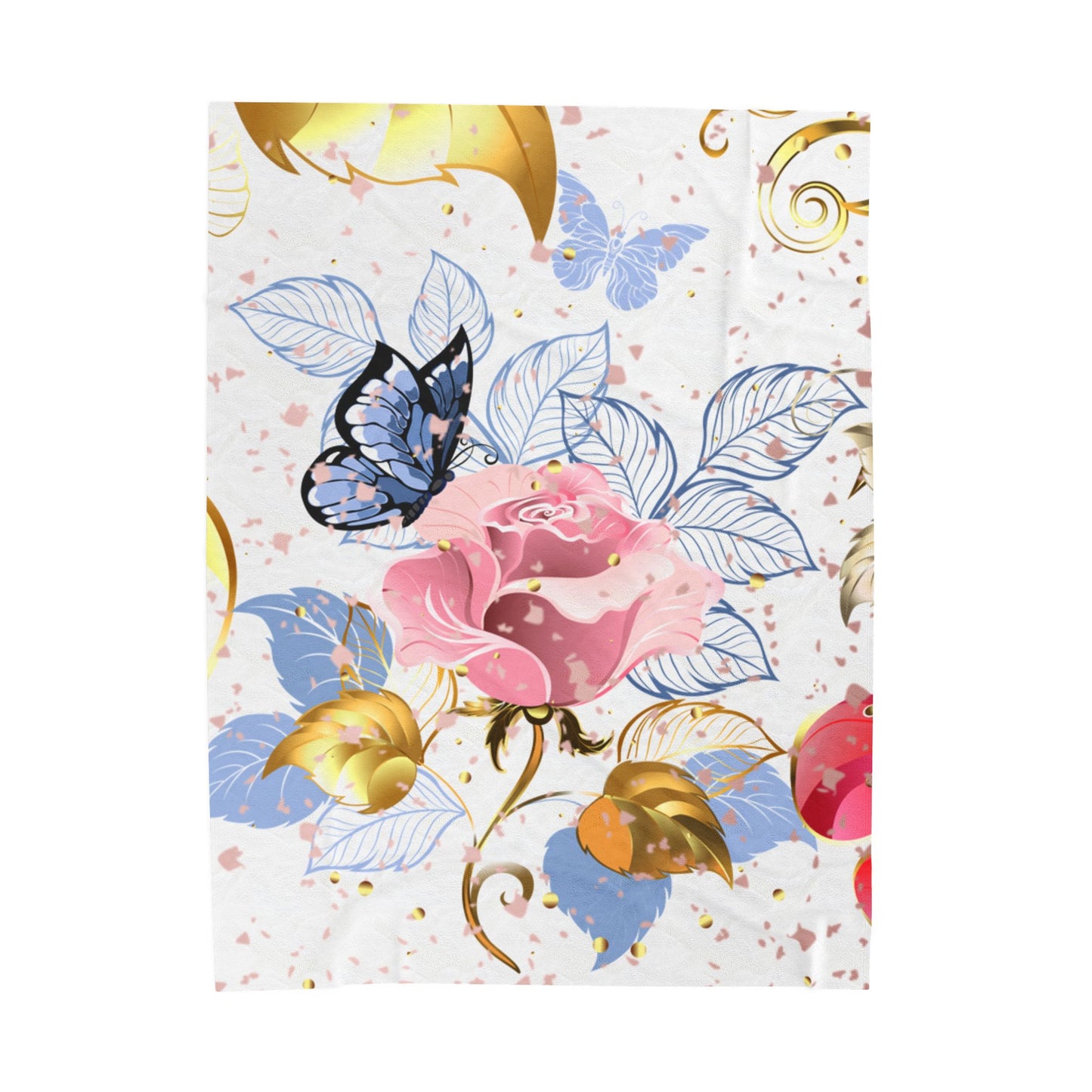Rose gold Velveteen Plush Blanket