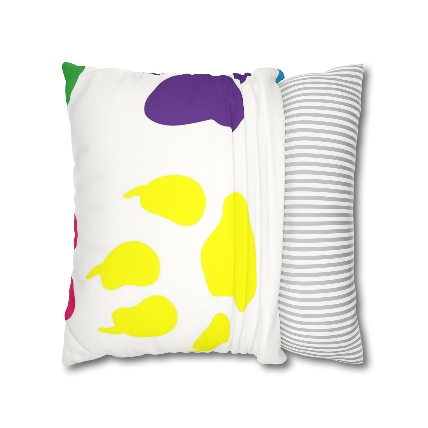 Catty Faux Suede Square Pillow Case