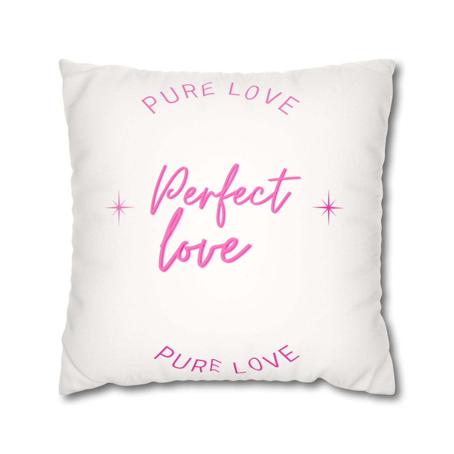 Pure love Faux Suede Square Pillowcase