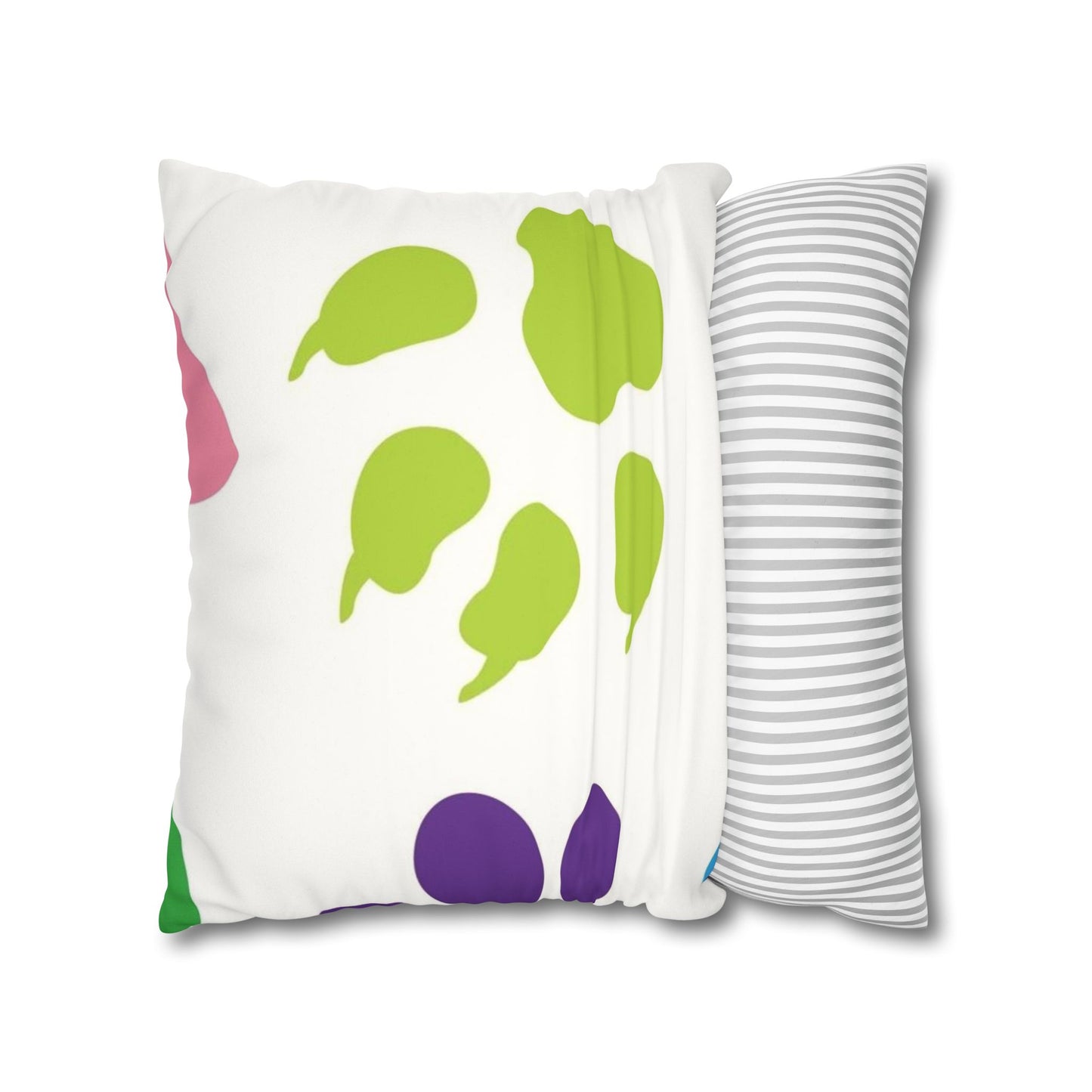 Catty Faux Suede Square Pillow Case