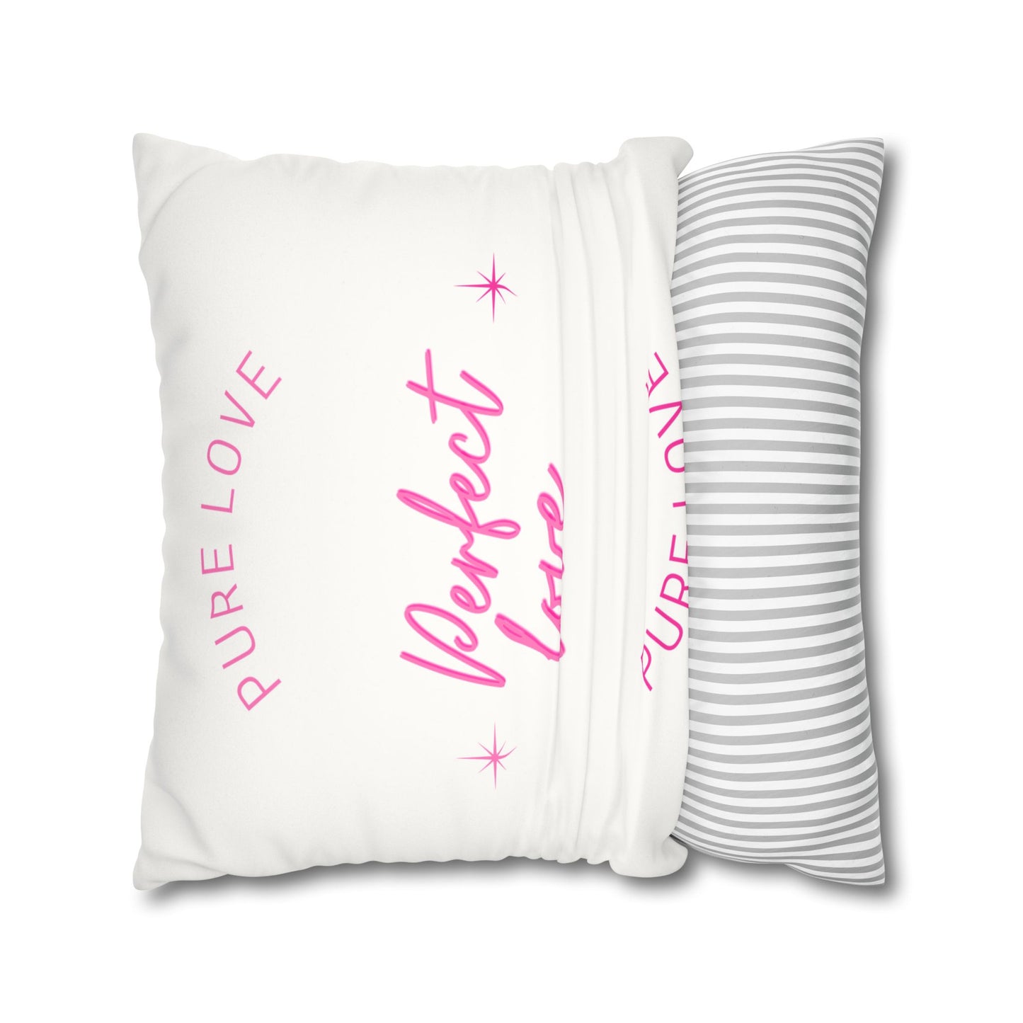 Pure love Faux Suede Square Pillowcase