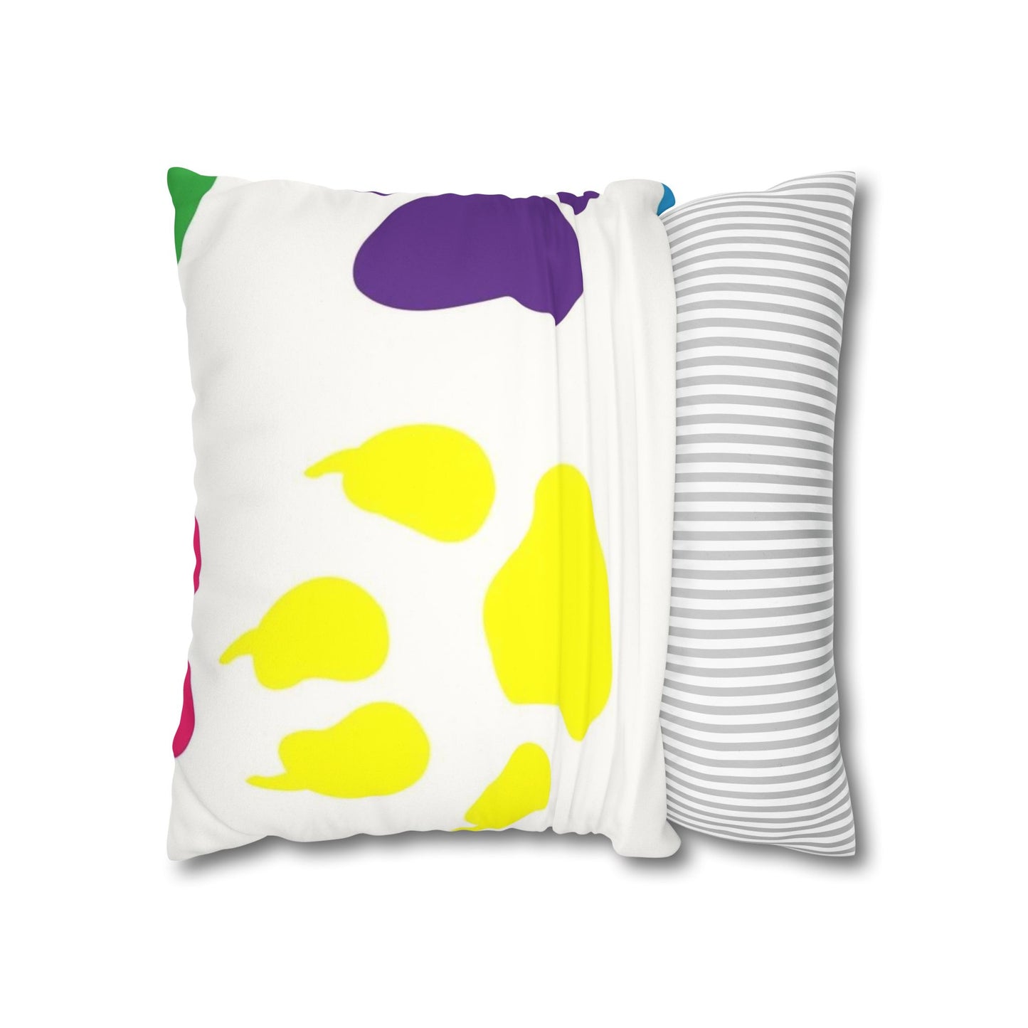 Catty Faux Suede Square Pillow Case
