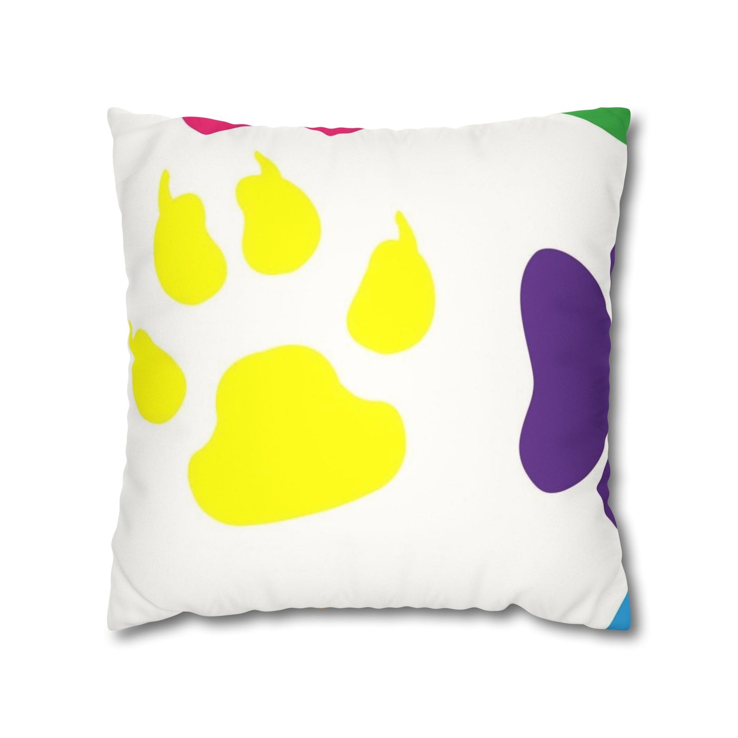 Catty Faux Suede Square Pillow Case