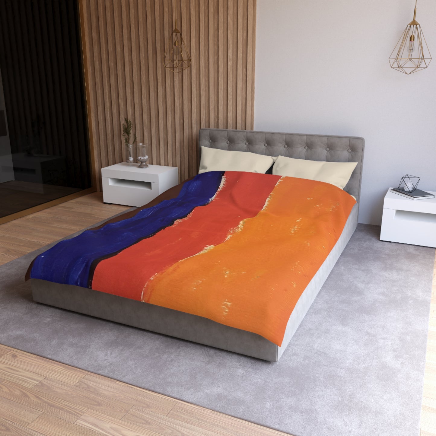 Painted lines Duvet Cover