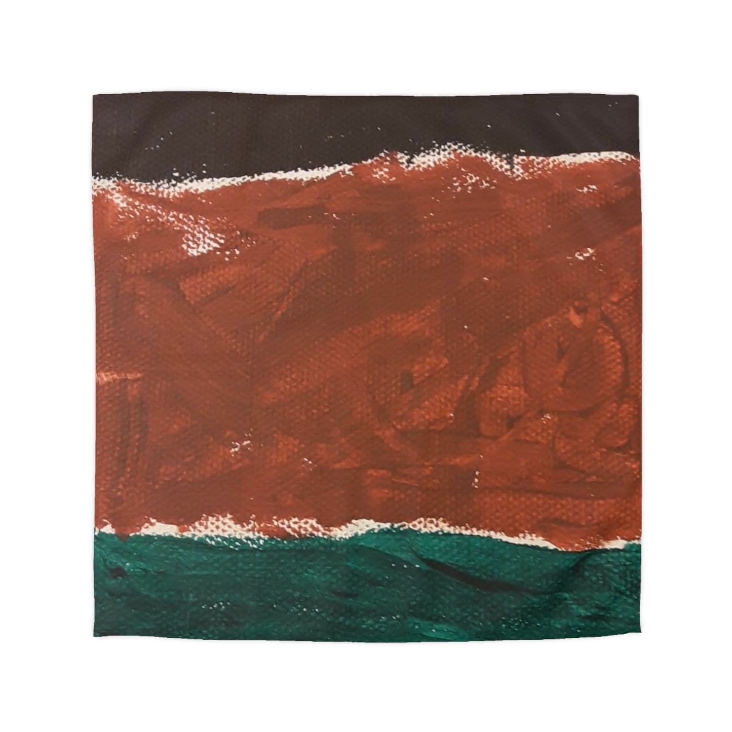Brown paint Microfiber Duvet Cover