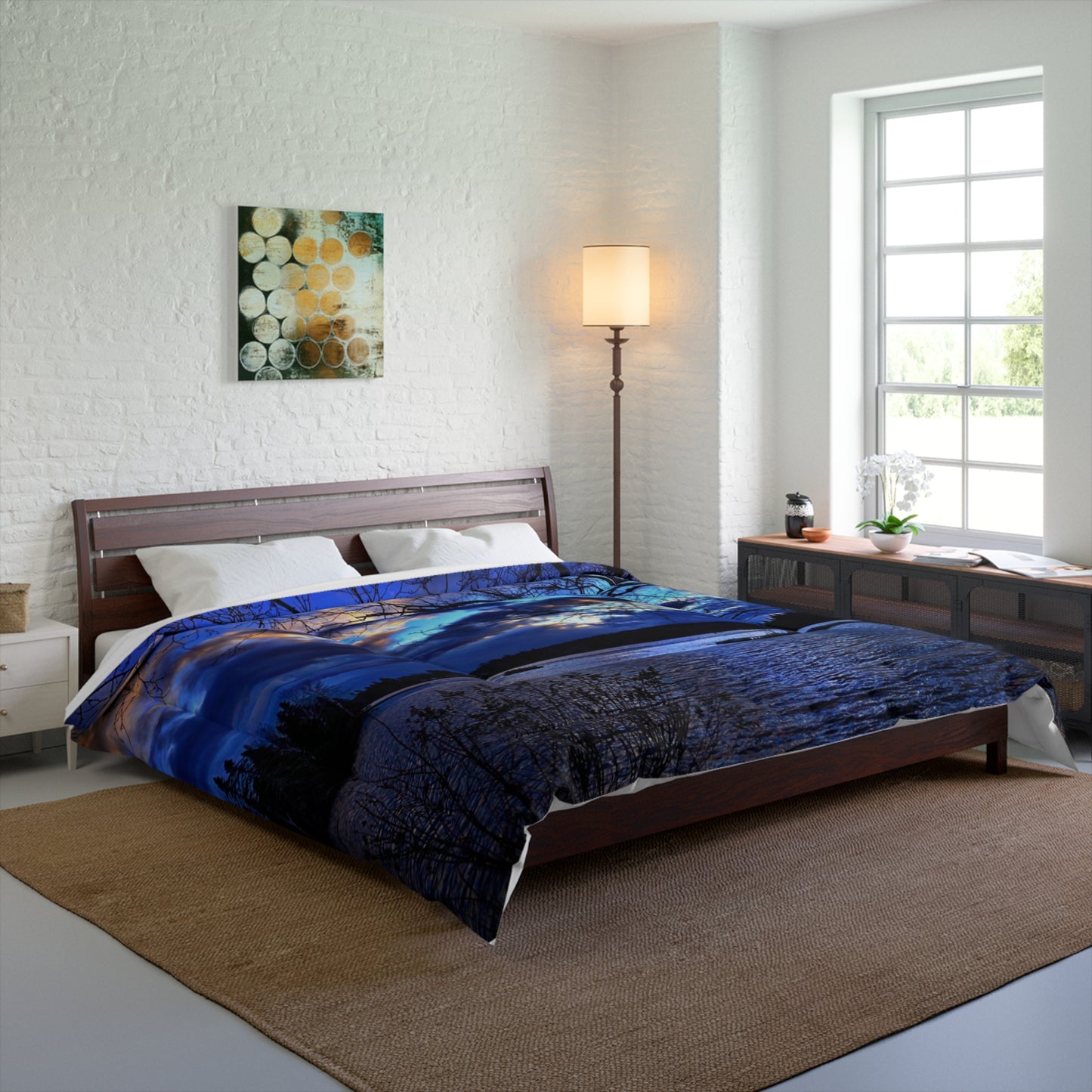 Setting sun Comforter