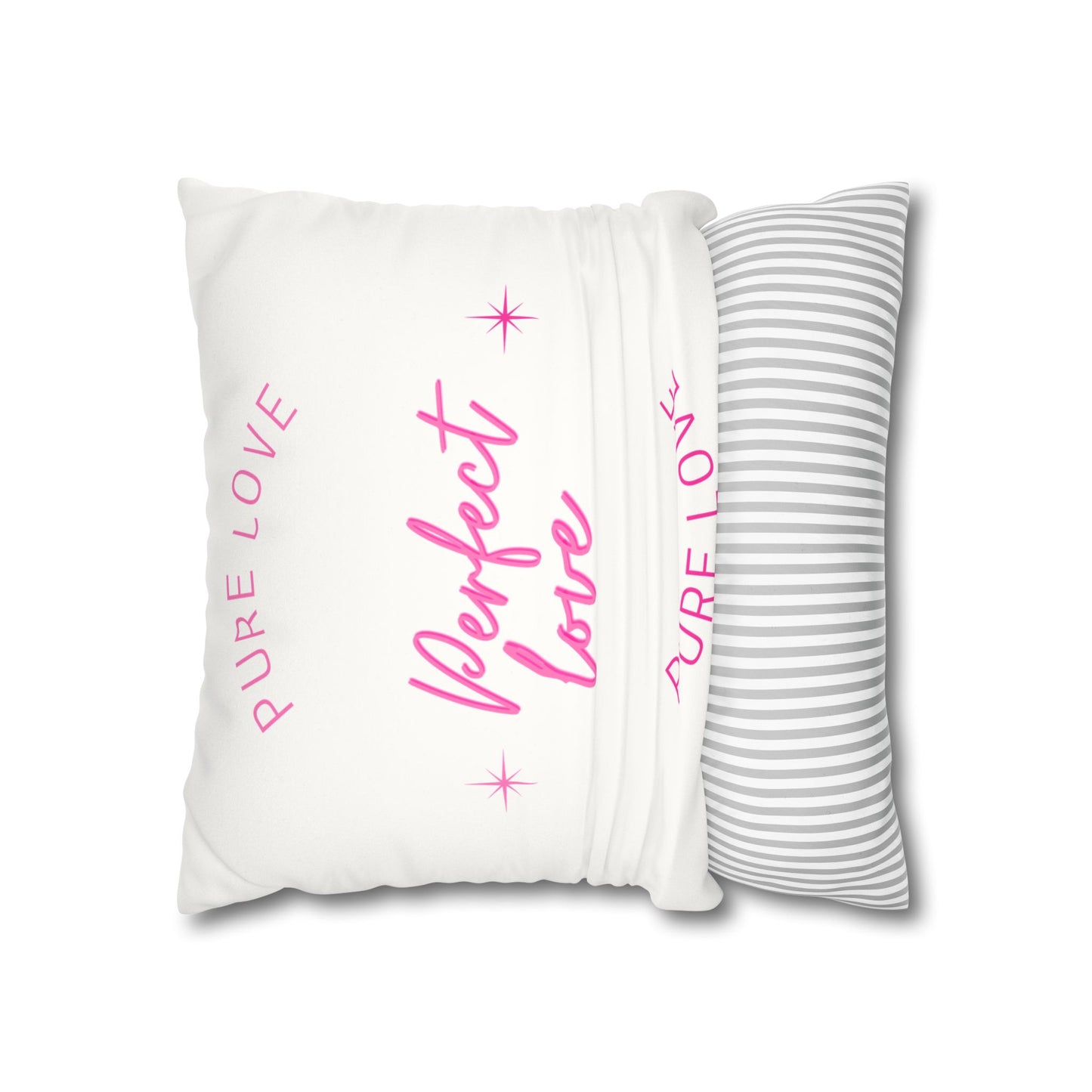 Pure love Faux Suede Square Pillowcase