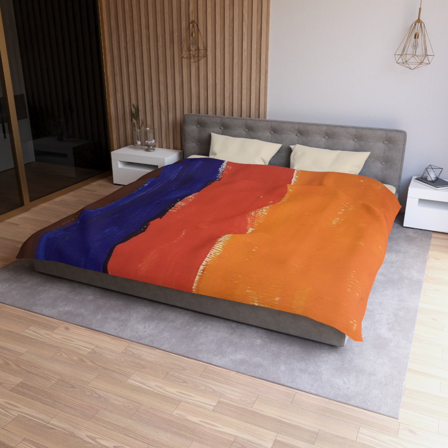 Painted lines Duvet Cover