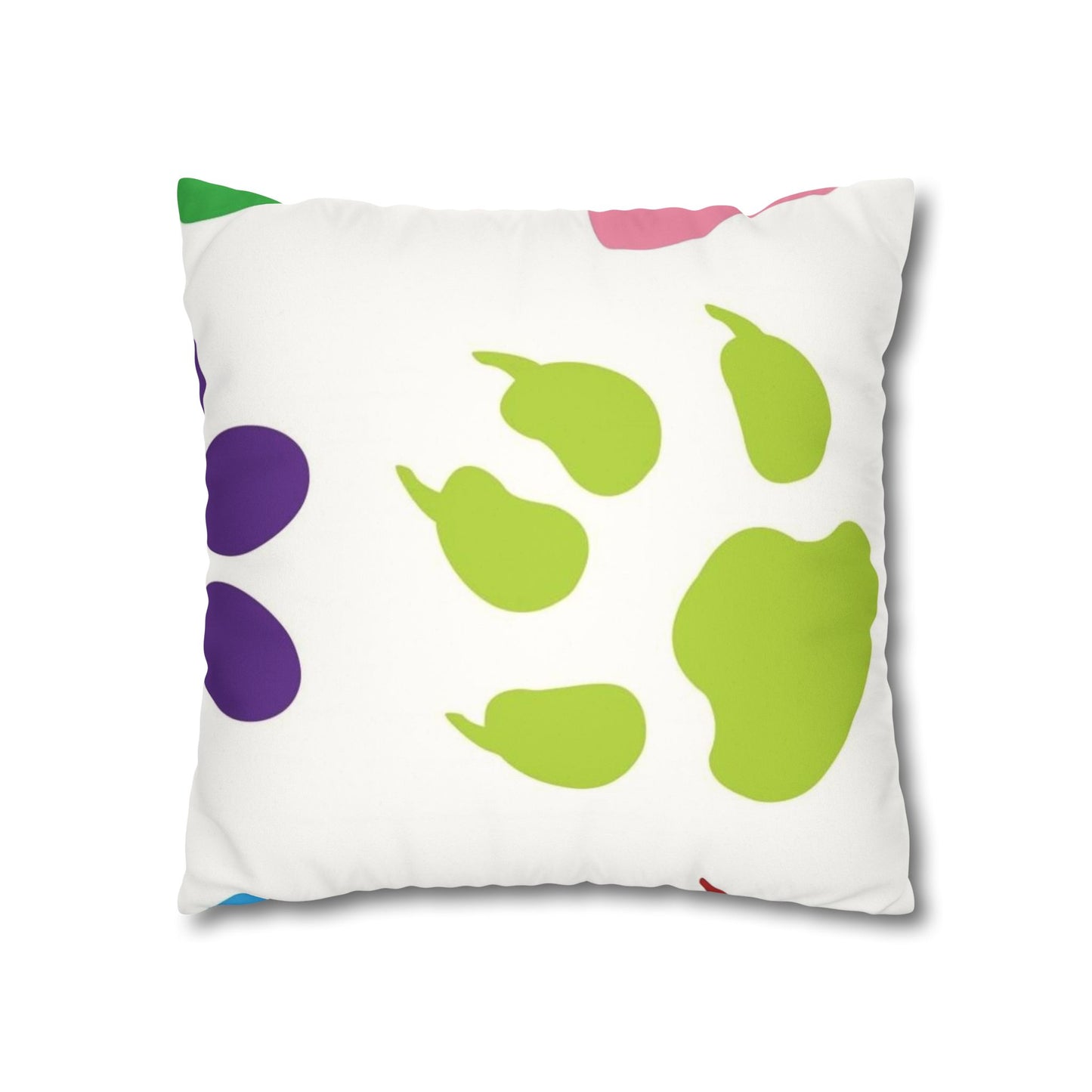 Catty Faux Suede Square Pillow Case