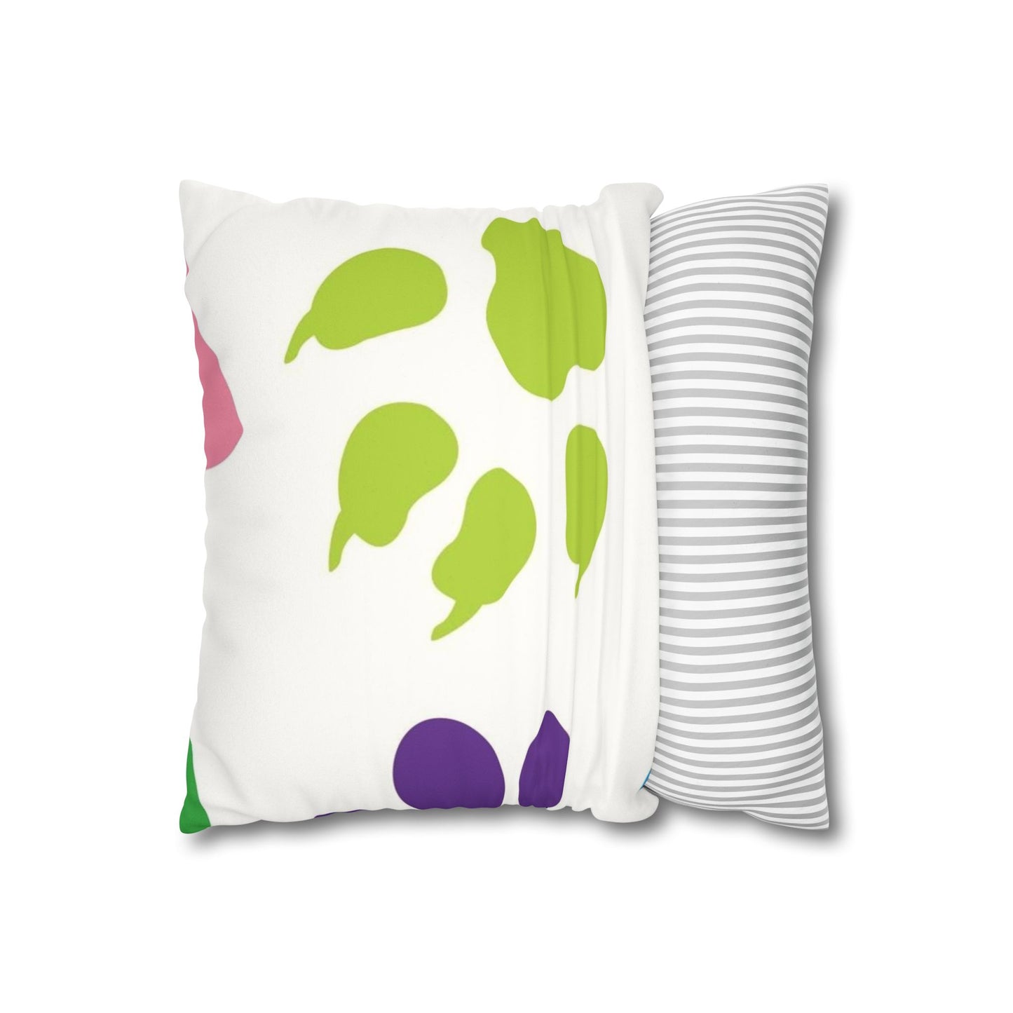 Catty Faux Suede Square Pillow Case