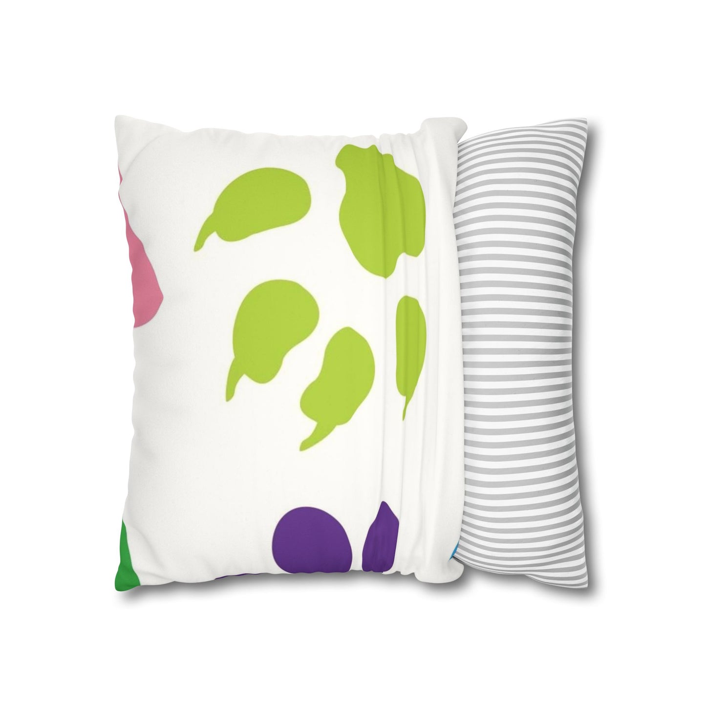 Catty Faux Suede Square Pillow Case