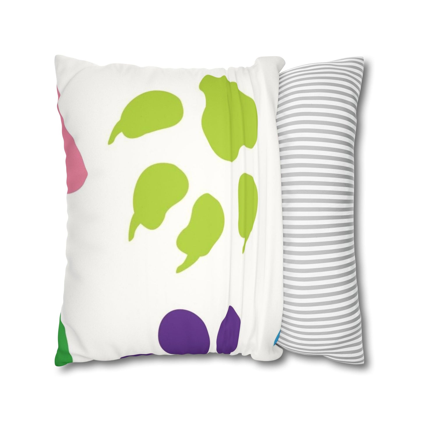 Catty Faux Suede Square Pillow Case