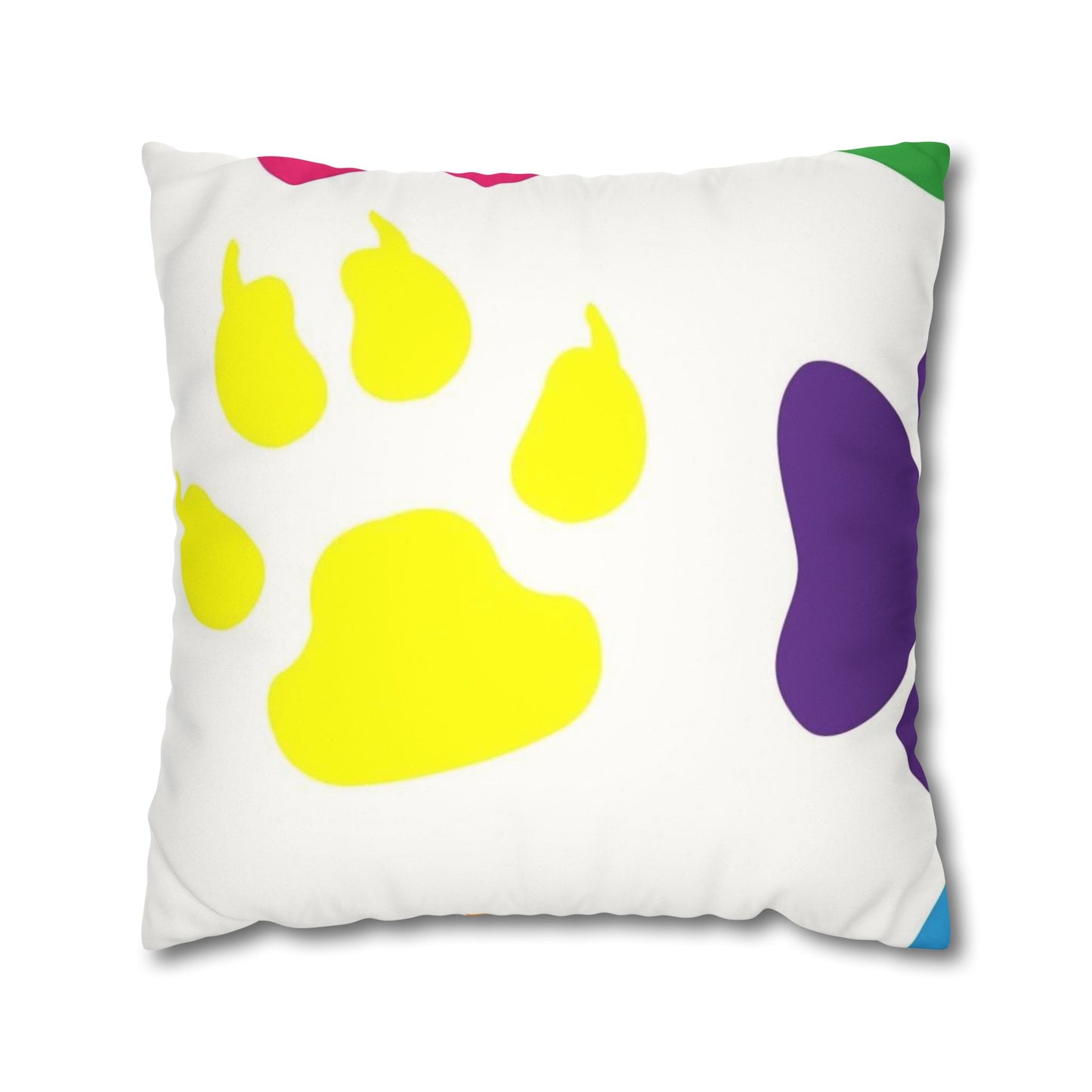 Catty Faux Suede Square Pillow Case