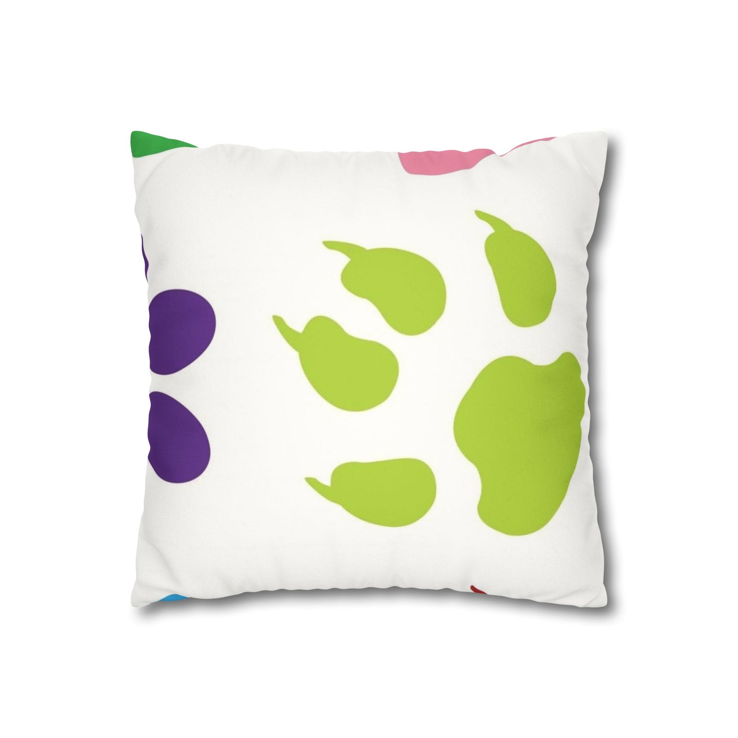 Catty Faux Suede Square Pillow Case