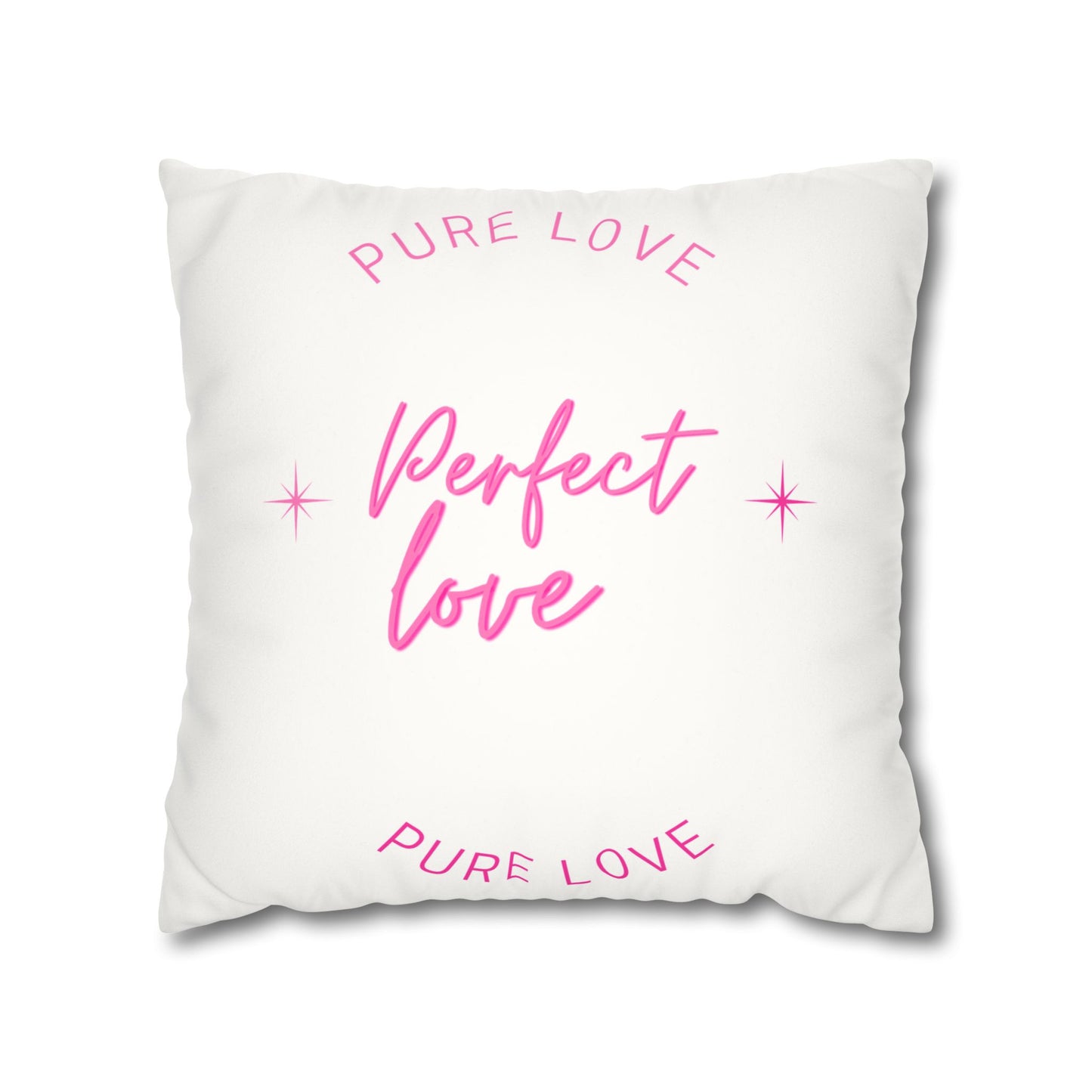 Pure love Faux Suede Square Pillowcase
