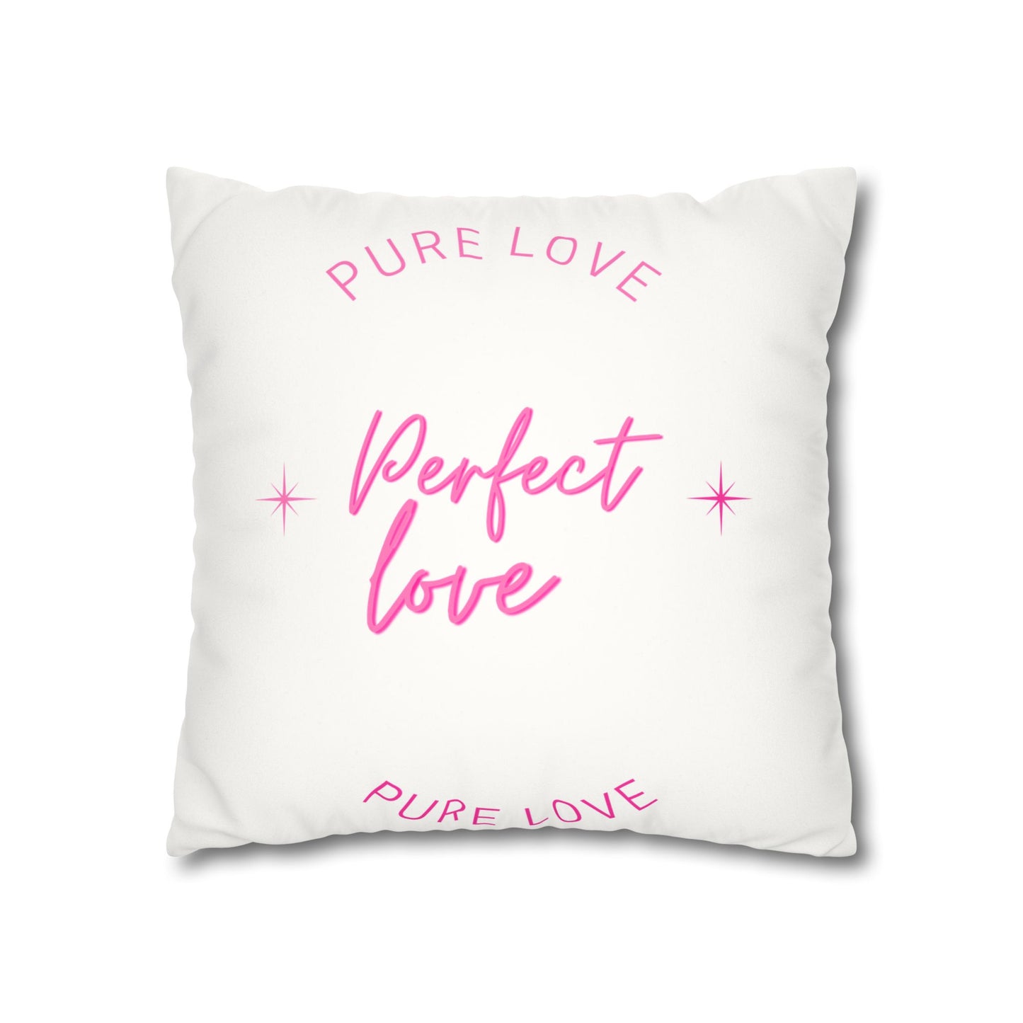 Pure love Faux Suede Square Pillowcase