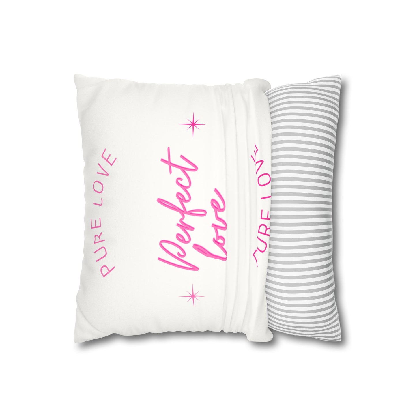 Pure love Faux Suede Square Pillowcase
