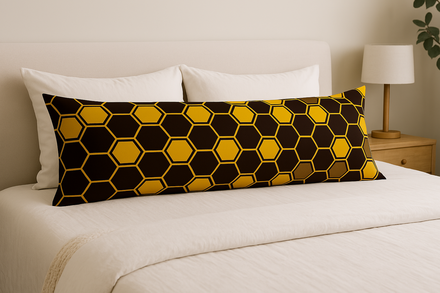 Honeycomb Fleece Body Pillow