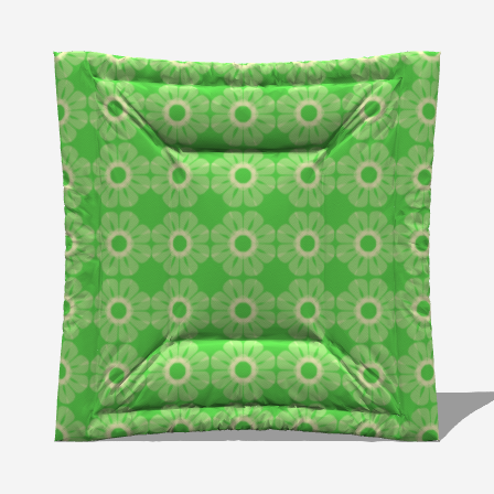 Green Foral Microfiber Comforter Queen